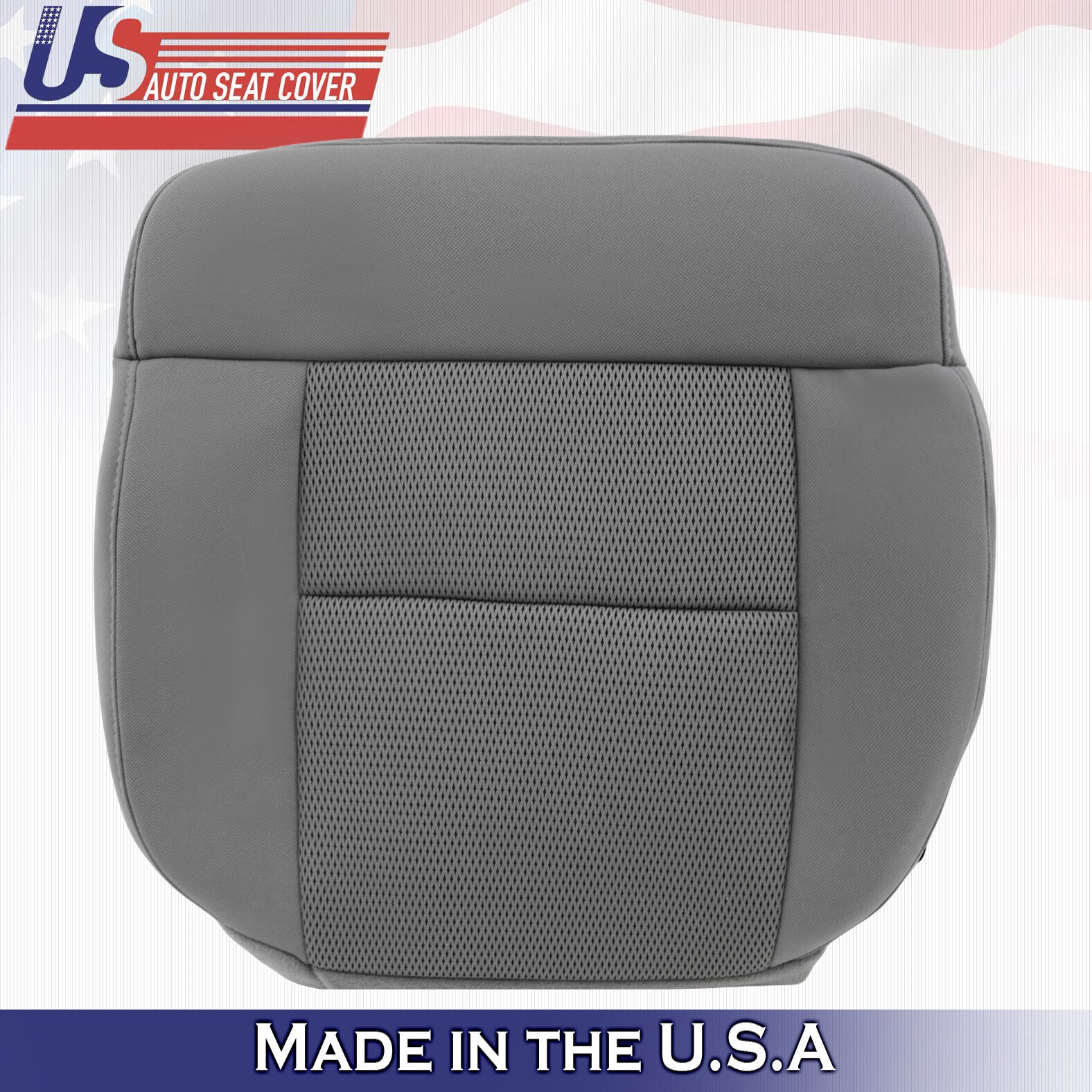 2004 to 2006 Fits Ford F150 Driver Bottom Cloth Seat Replacement Cover Gray