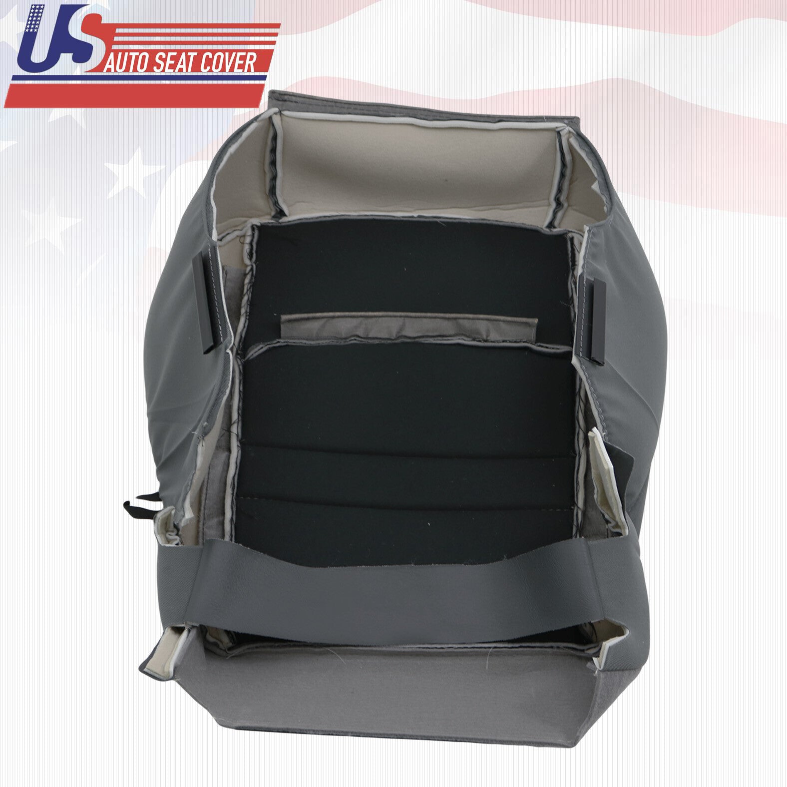 2017 2018 For Dodge Ram 5500 SLT Driver Passenger Bottom Cloth Seat Covers Gray