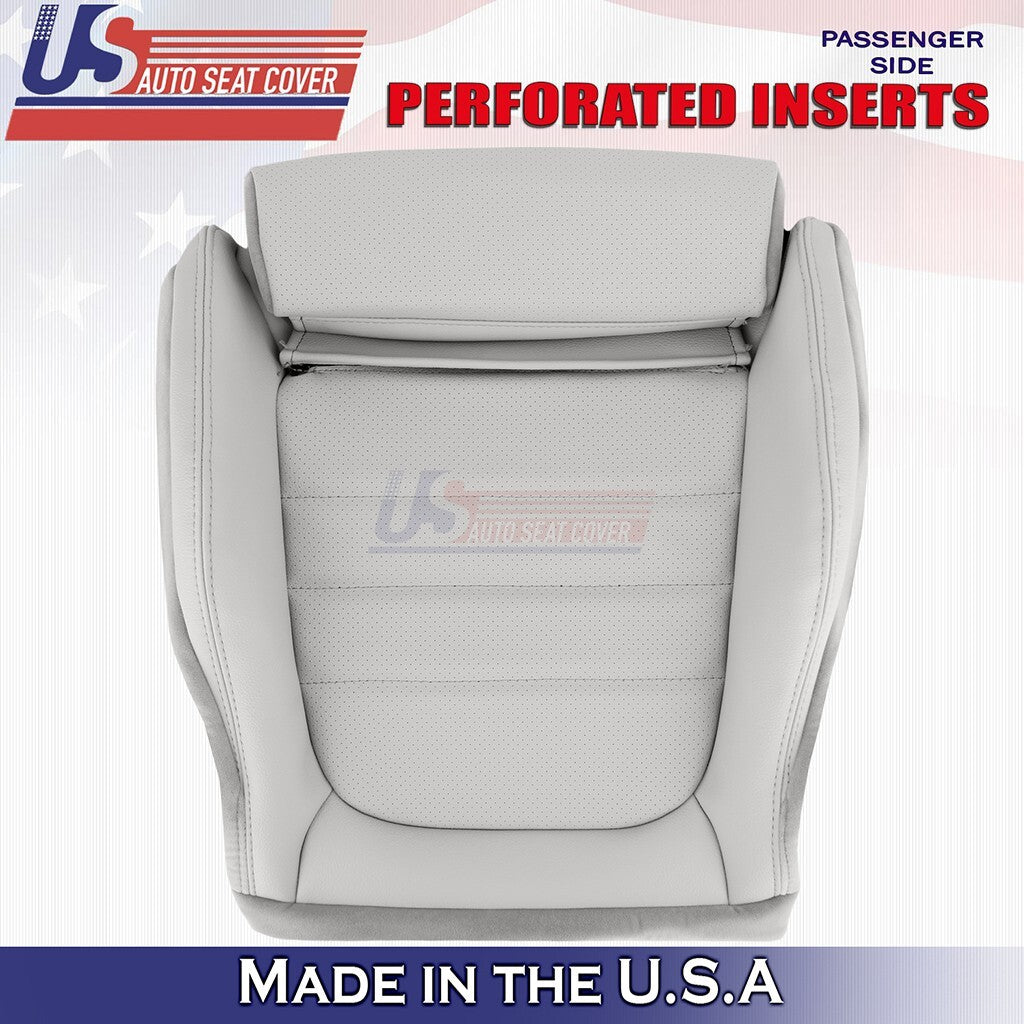 2015 to 2023 For Mercedes Benz C350 Coupe Passenger Bottom Vinyl Seat Cover Gray
