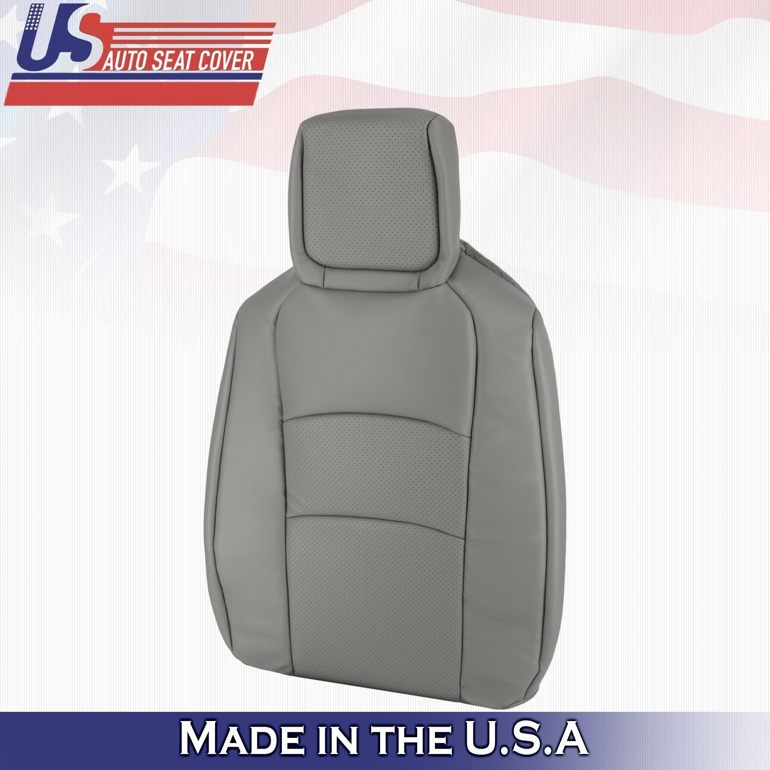 2009-2014 Fits Ford E150 E250 E350 van Driver Top Perforated Vinyl Cover Gray