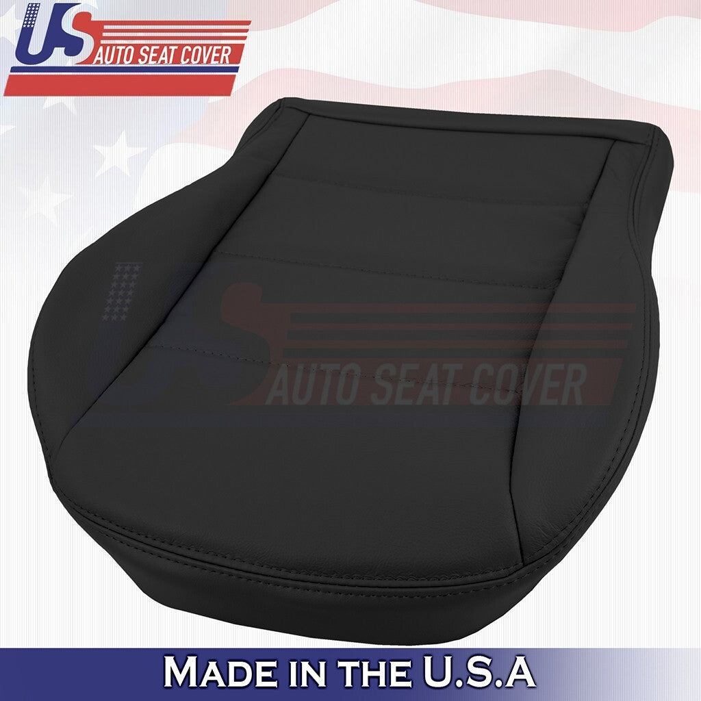 1999 to 2004 For Volkswagen Jetta Driver Bottom Vinyl Seat Cover Black