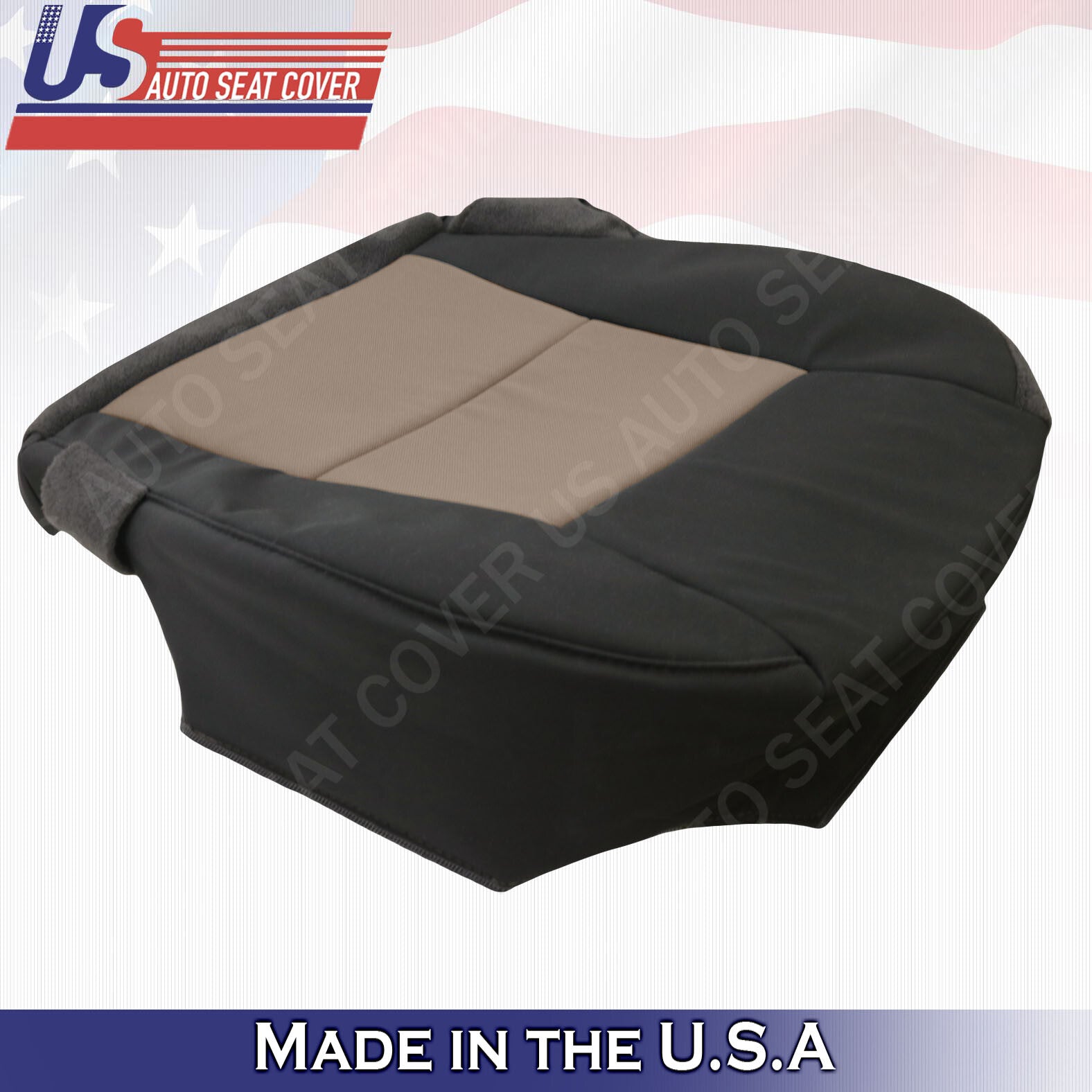 2003 to 2011 Ford Ranger XL Driver Passenger Bottoms Cloth Cover 2tone Black Tan