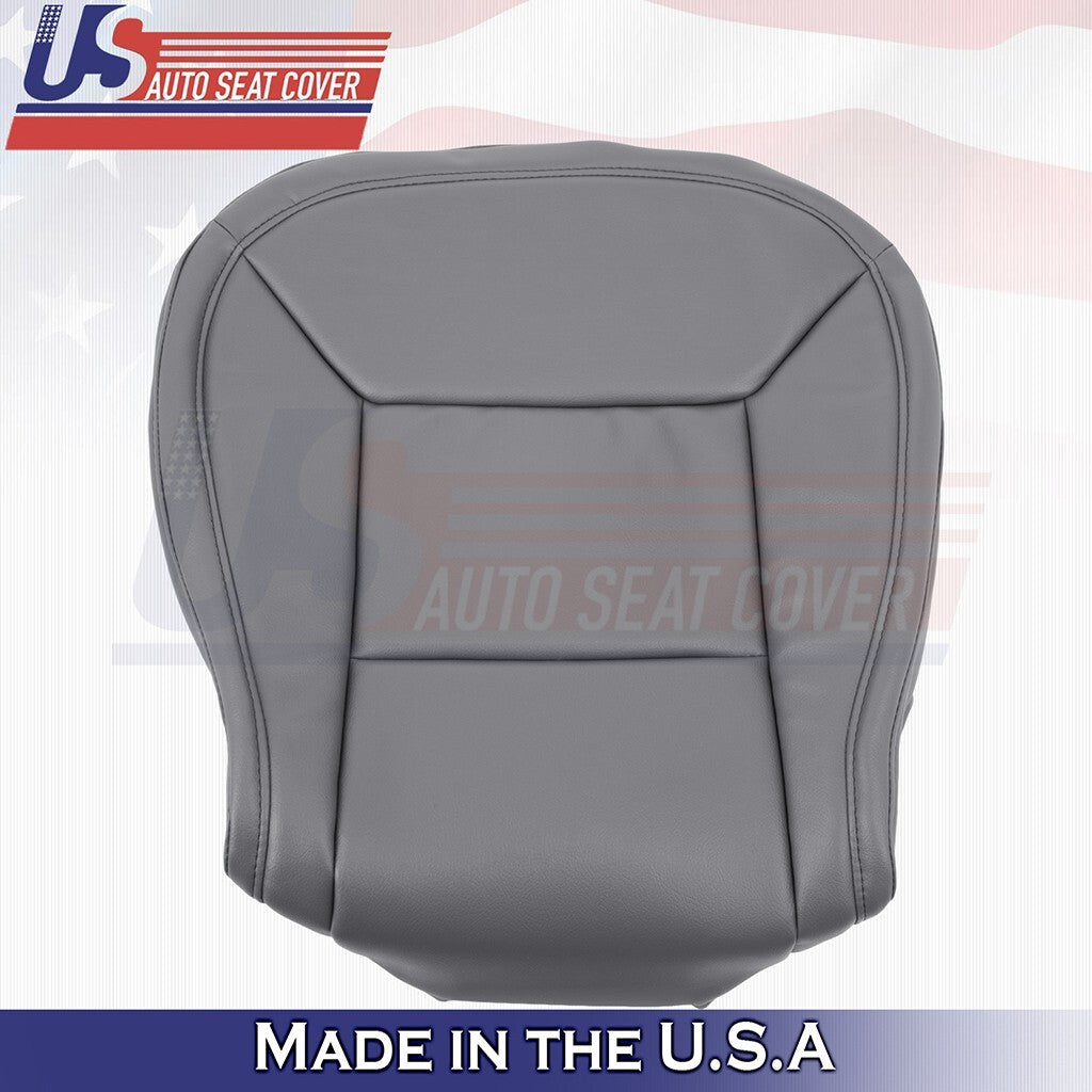 2014 to 2024 For Dodge Ram ProMaster Driver Top & Bottom Vinyl Seat Cover Gray