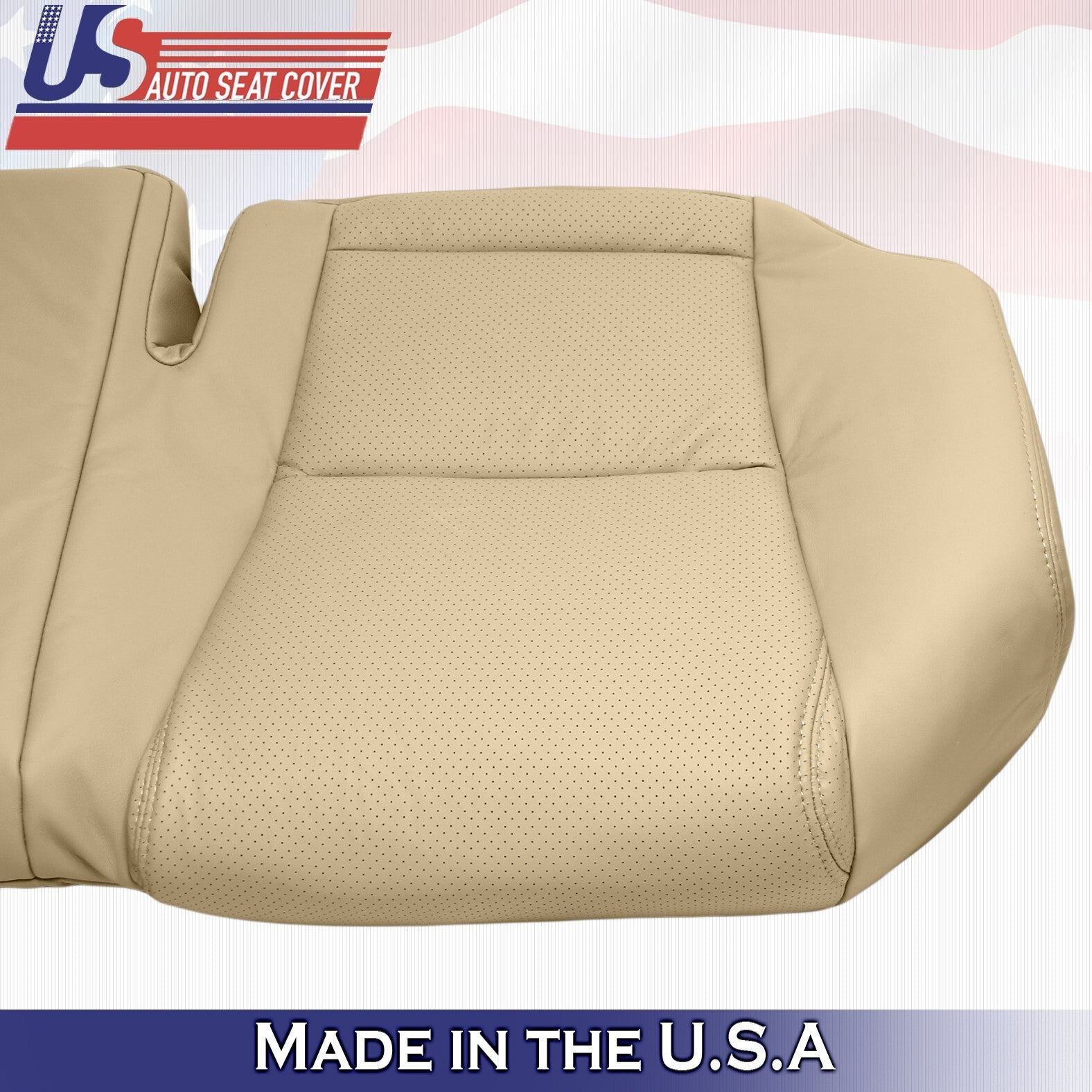 2011 For Lexus GS300 GS350 2nd Row Top & Bottom Perforated Leather Covers Tan