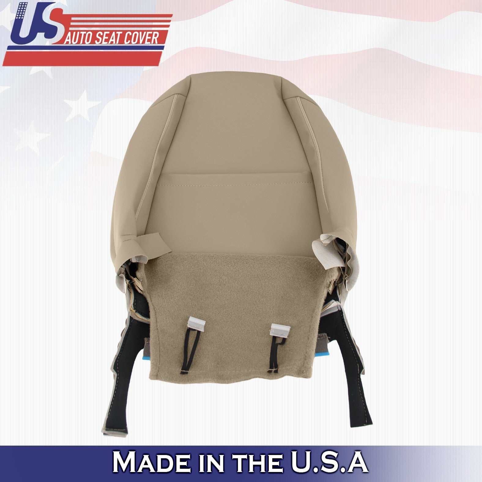 2008 2009 For Toyota Highlander Passenger Top & Bottom Perf Leather Covers Tan