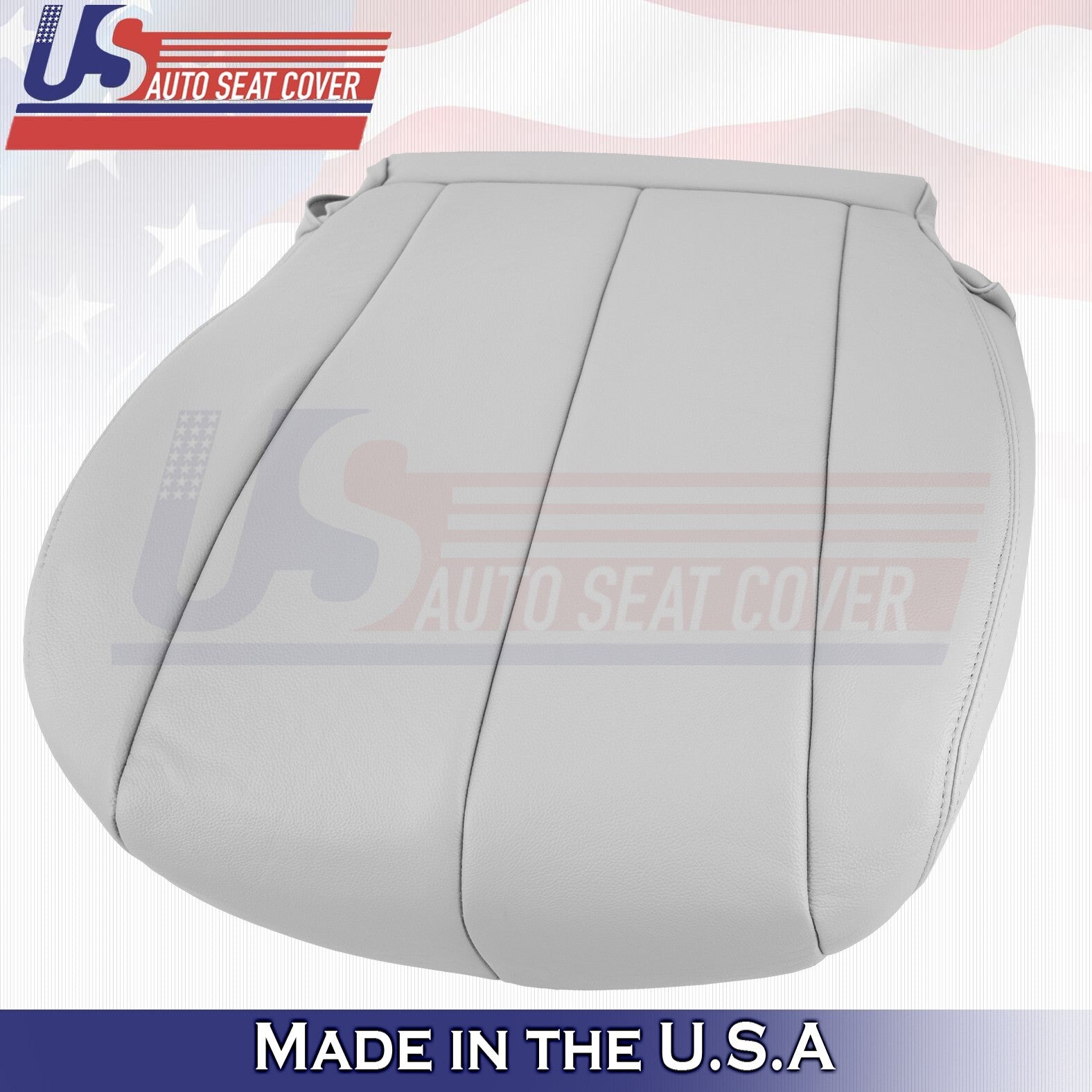 2011 to 2014 Fits Toyota Sienna Driver Bottom Leather Seat Cover Light Gray