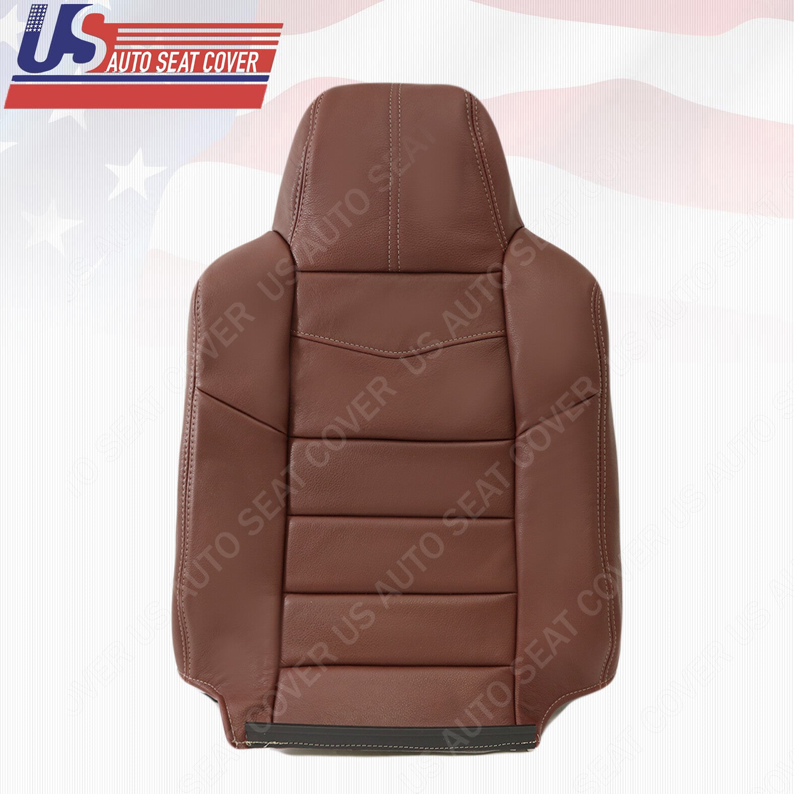Passenger Top Leather Seat Cover Red 2008 2009 2010 Fits Ford F250 KING RANCH