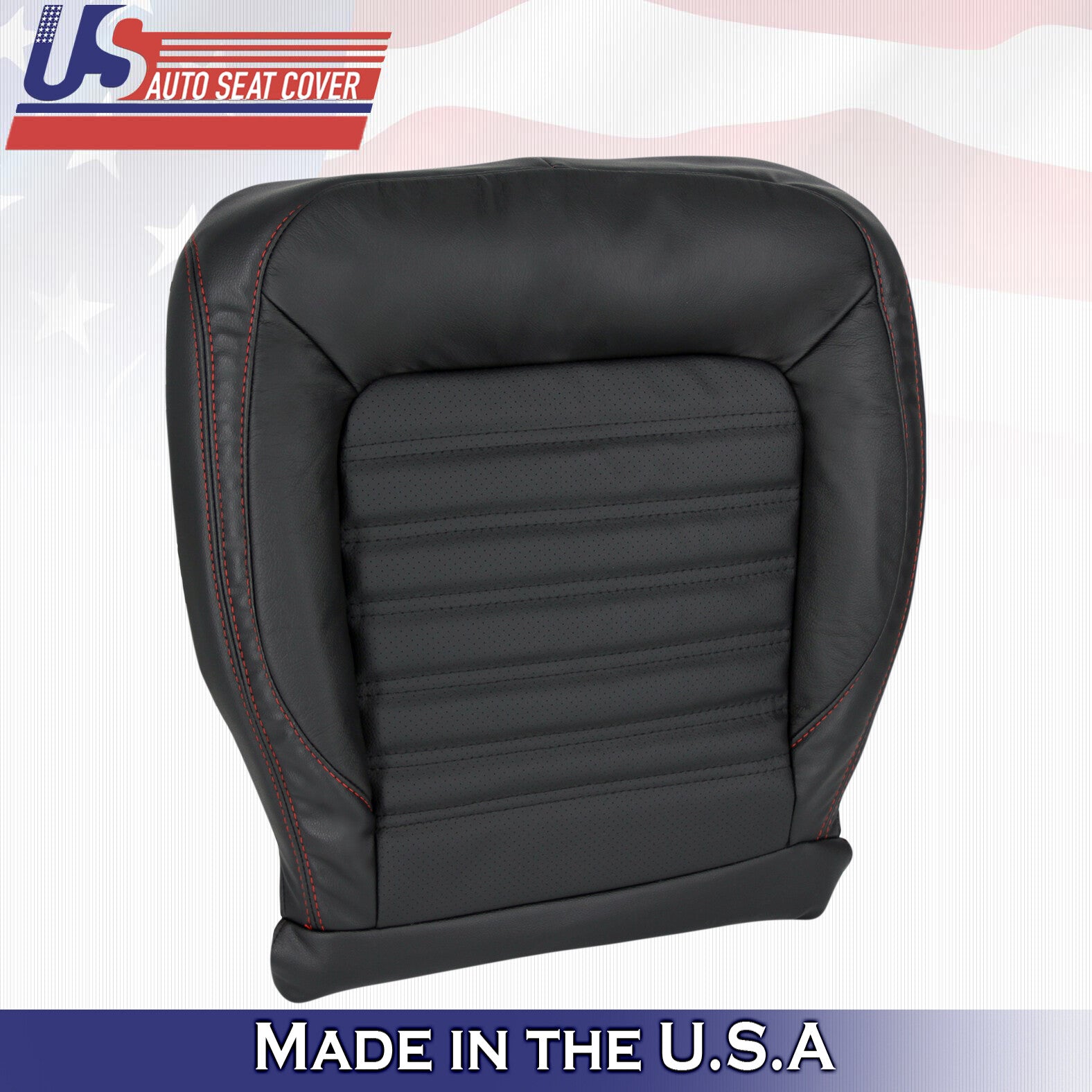 Fits 2011 to 2018 Volkswagen Jetta GLI PASSENGER Bottom Leather Seat Cover Black