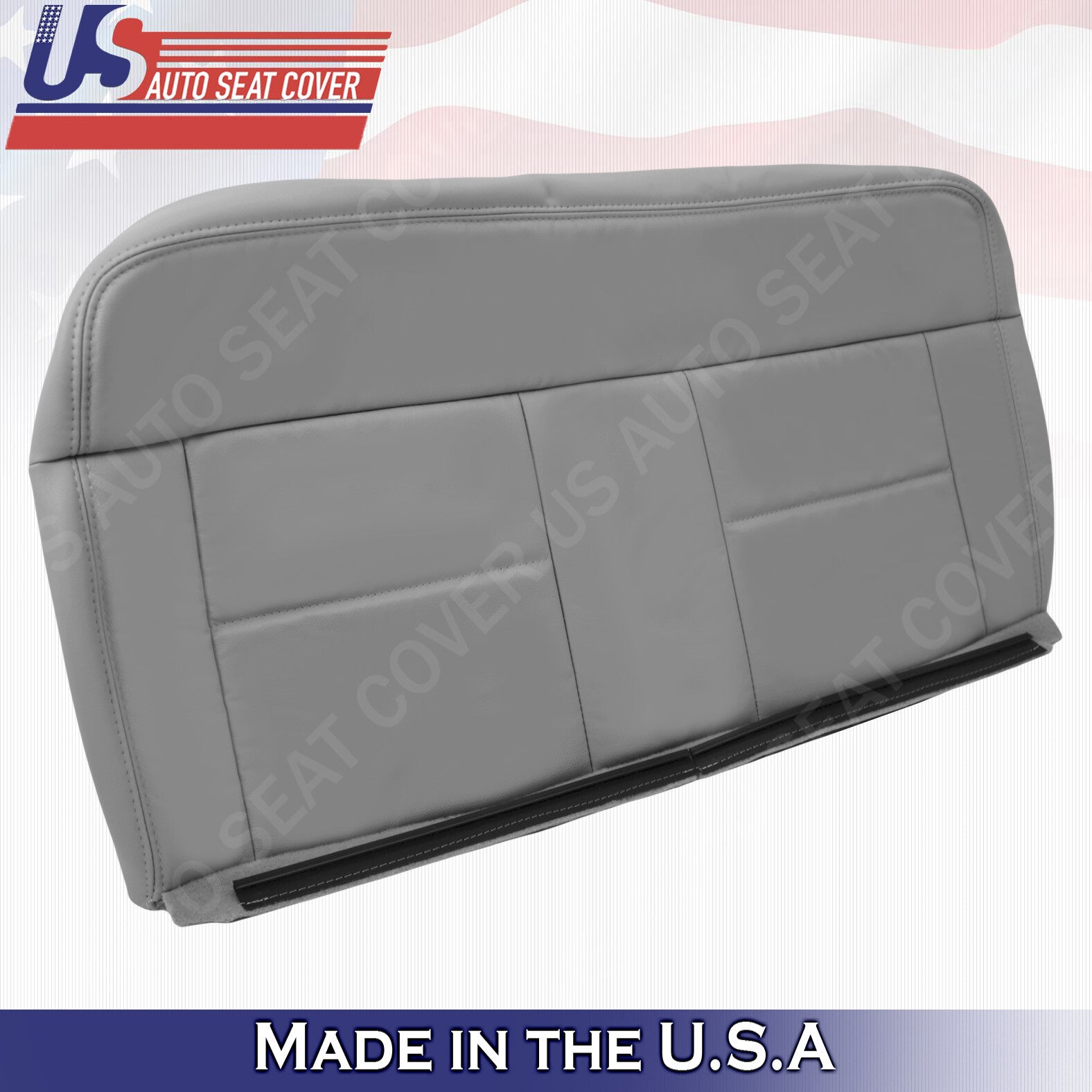 Rear Driver Bottom Leather Seat Cover Gray 2004 to 2008 Fits Ford F150 Lariat