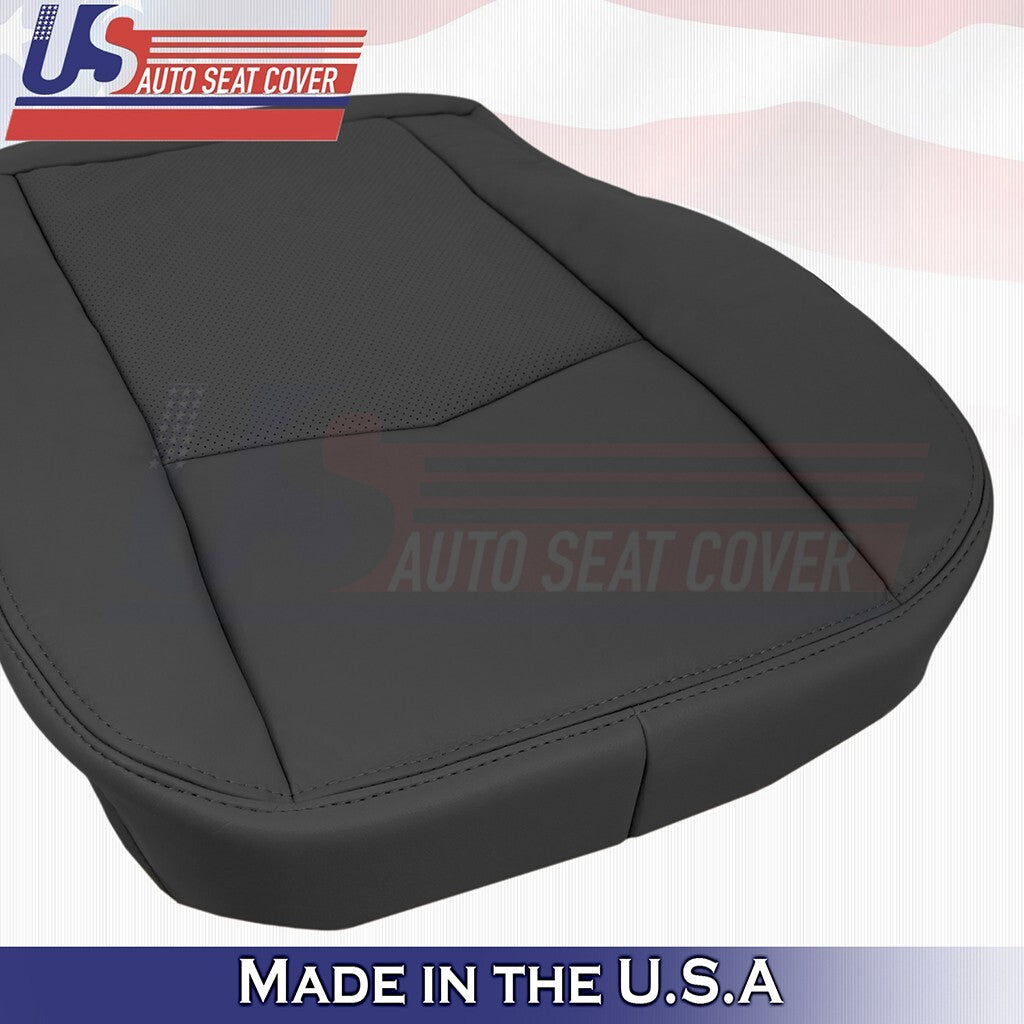 2004 to 2009 For Cadillac SRX Front 2x Bottoms & 2x Tops Leather Cover Black