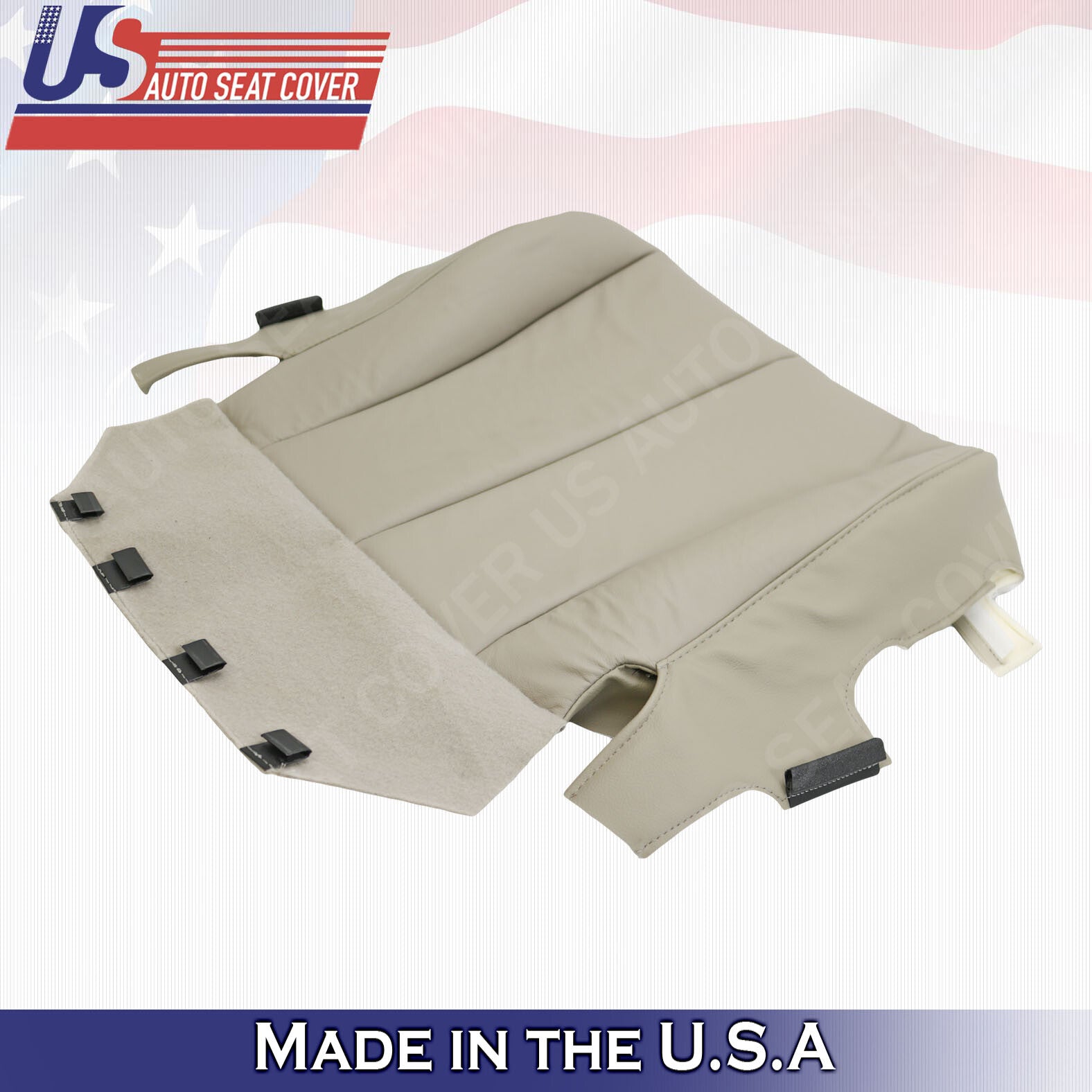 2007 - 2011 For Toyota Camry Driver Passenger Bottom Leatherette Seat Covers Tan