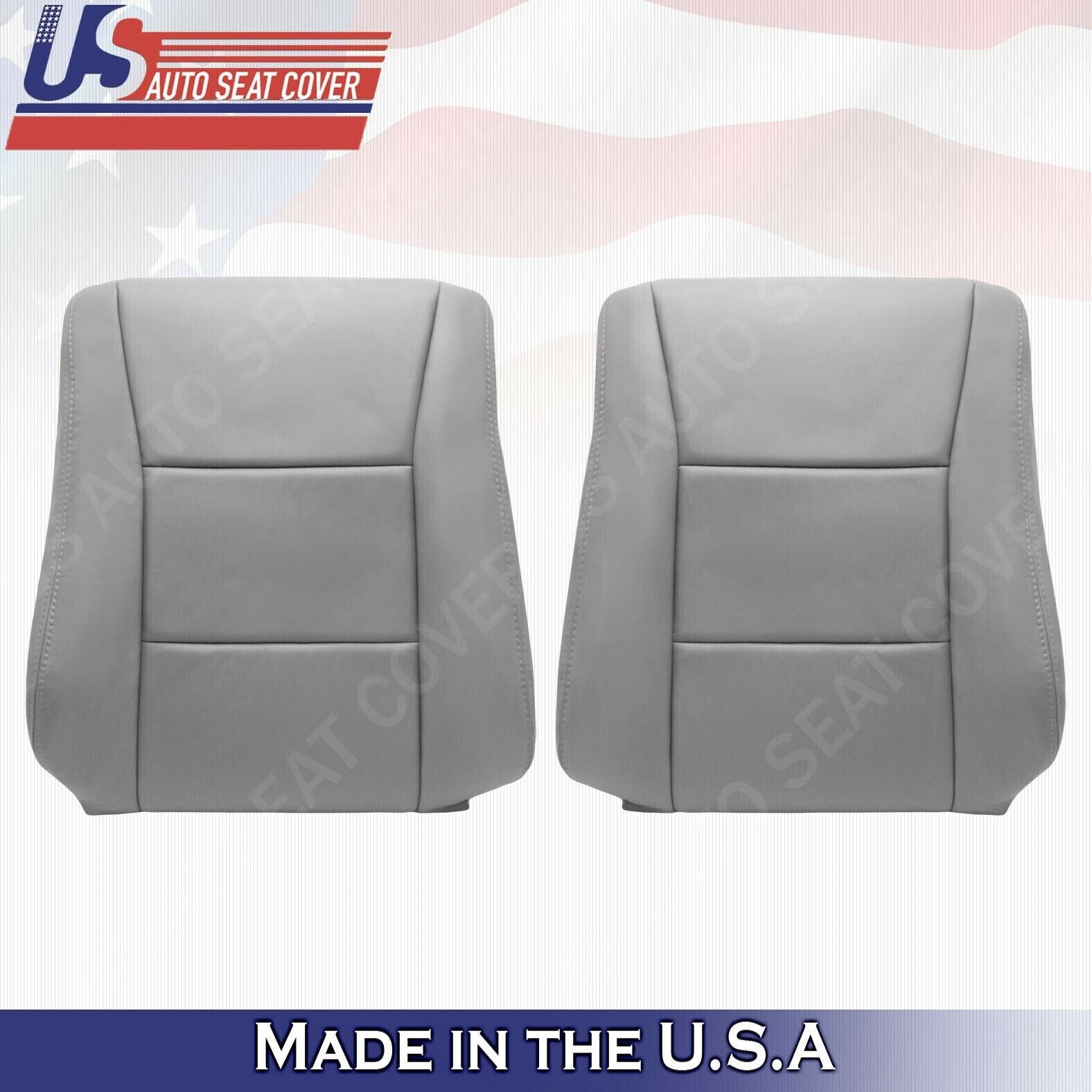 1998 to 2007 FOR Toyota Land Cruiser Driver &Passenger Tops Leather Covers Gray