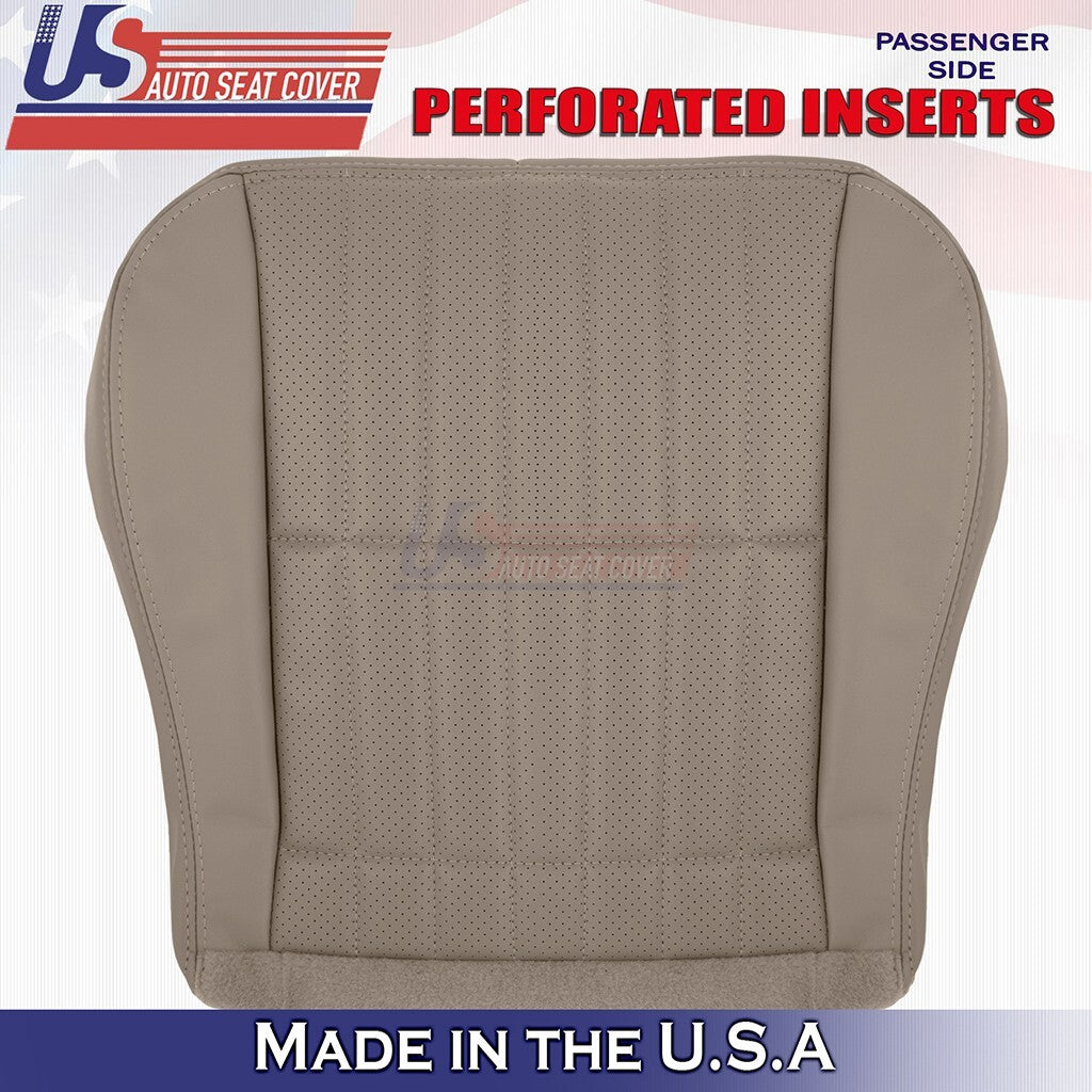 1999 to 2002 Fits Chevy Camaro Driver &Passenger Bottoms Perf Leather Cover Tan