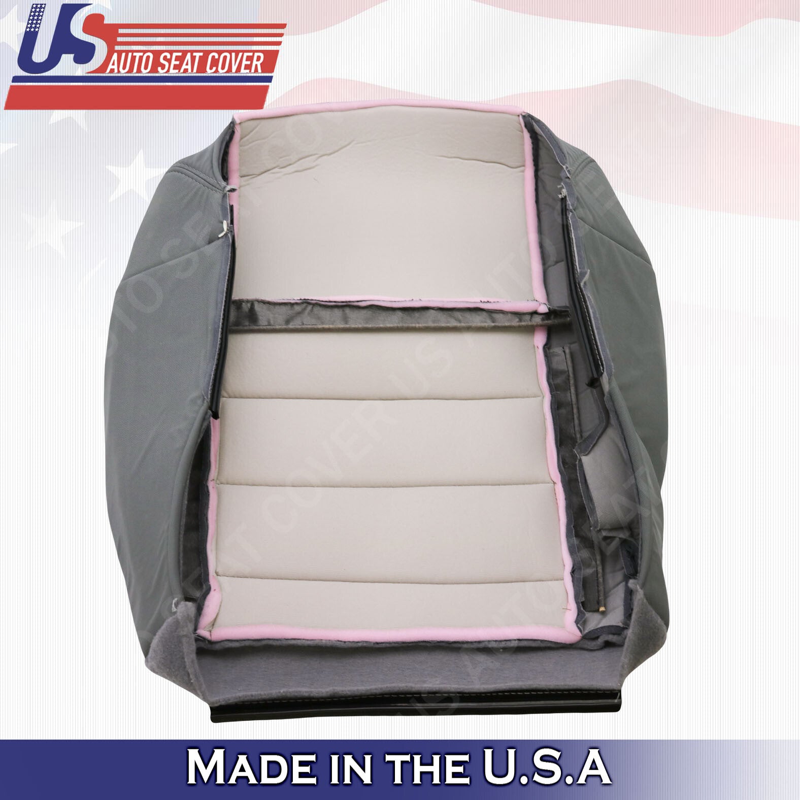 PASSENGER BOTTOM Fabric Cover Dk Gray 2008 2009 2010 For Jeep Wrangler Unlimited