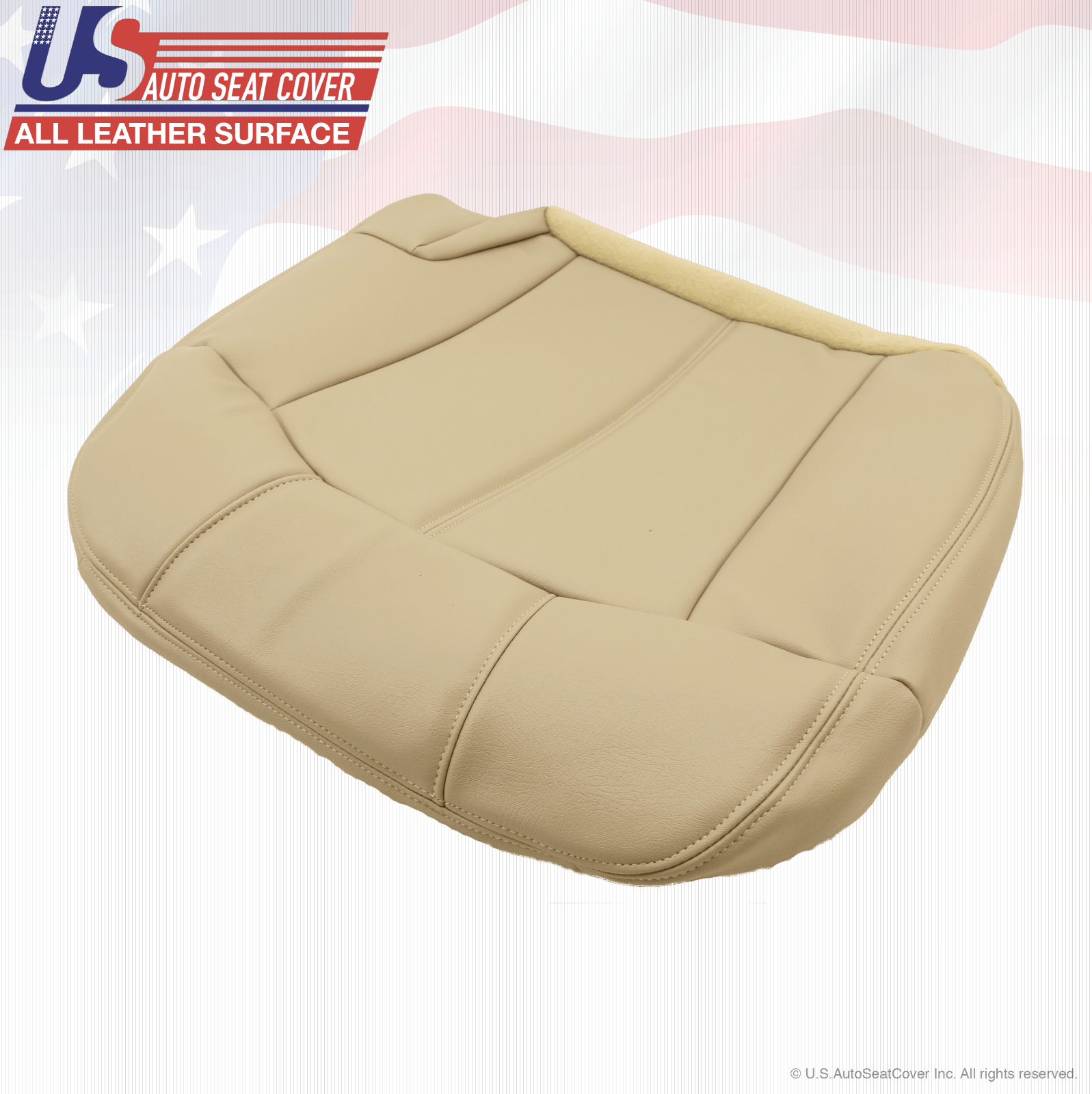 2001 2002 Chevy Tahoe Suburban 2Second Row Driver Side Bottom Vinyl Cover Tan
