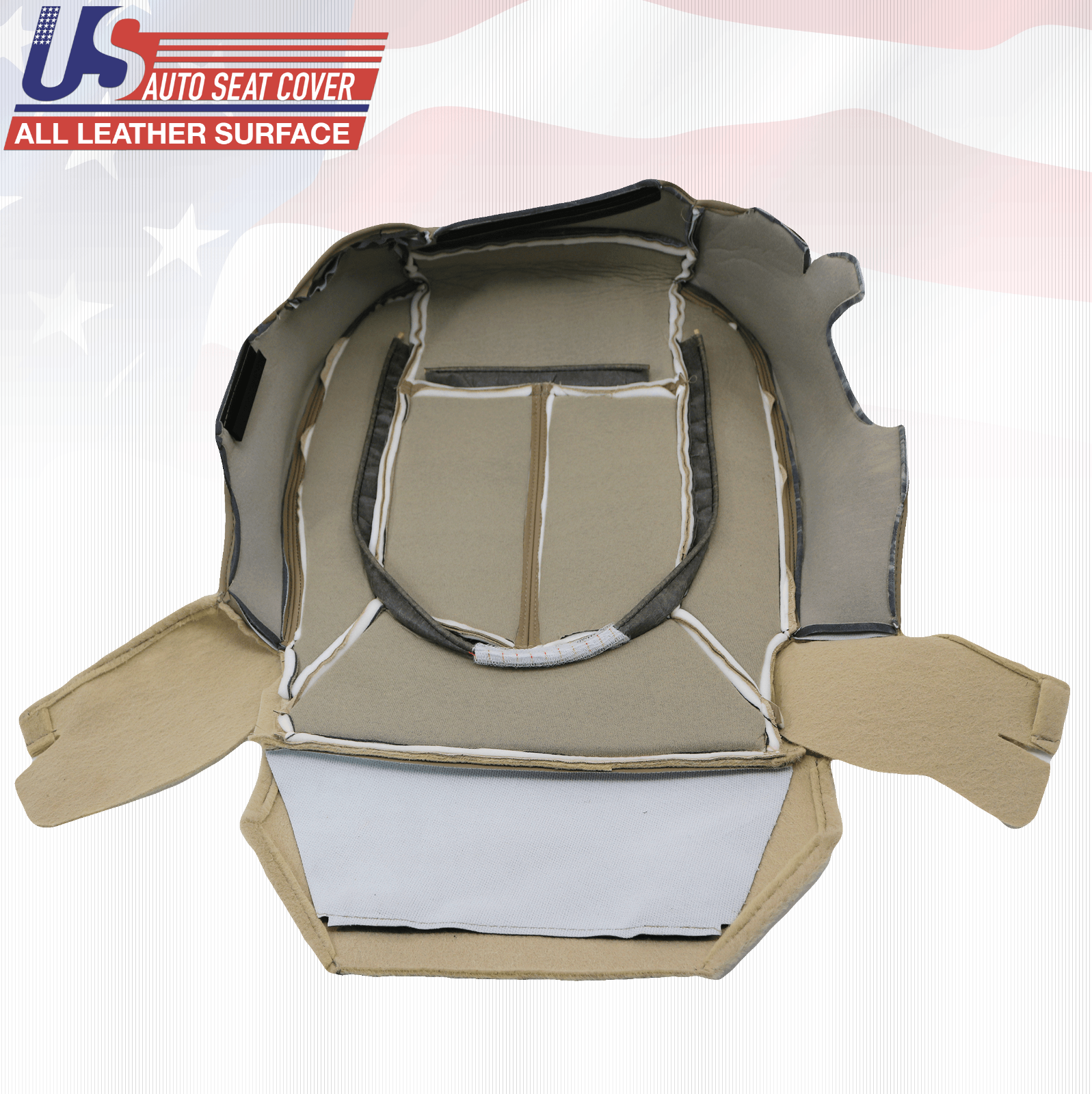 2012 Ford F250 Lariat Driver Bottom Replacement Cover Perforated Leather Tan
