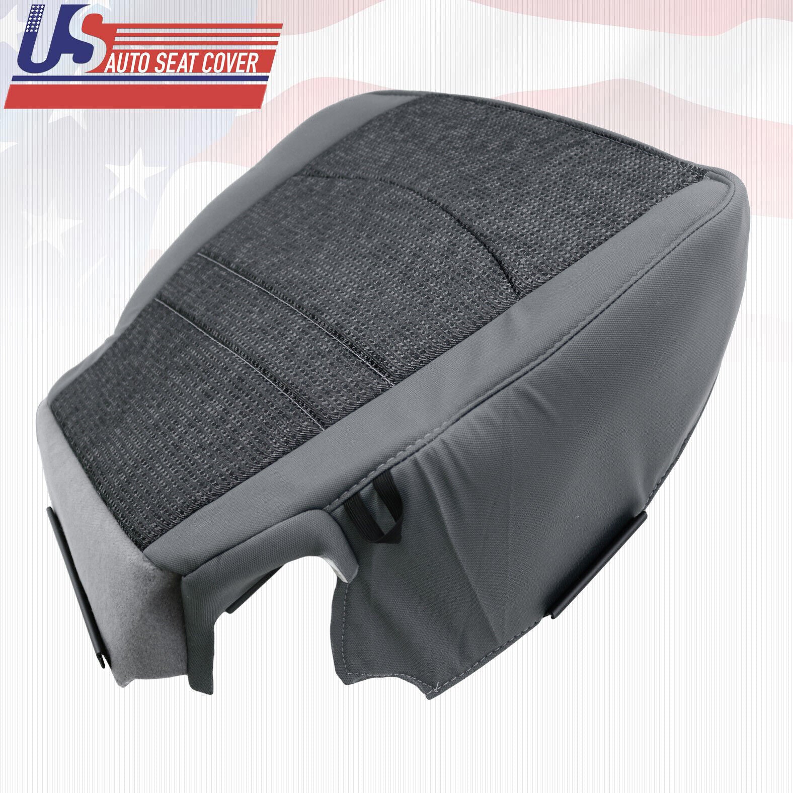 2016 2017 2018 For Dodge Ram 5500 SLT Driver Side Bottom Cloth Seat Cover Gray