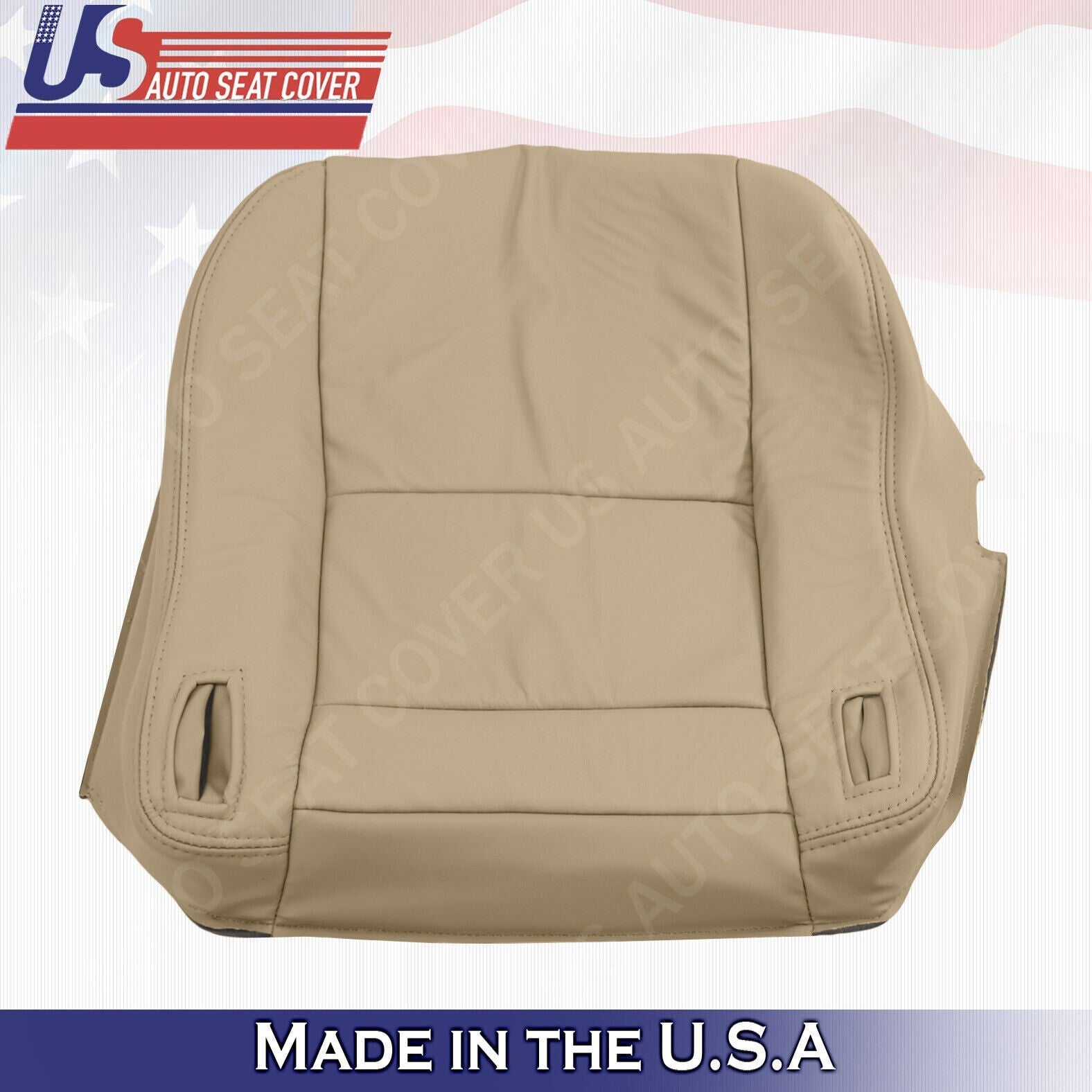 1997 1998 1999 For Lexus ES300 Driver Top & Bottom Leather Seat Covers Ivory Tan