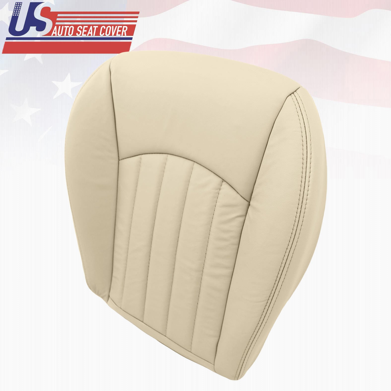 2002-2008 Jaguar X-Type Driver & Passenger Bottom (Vinyl) Seat Cover Light Tan