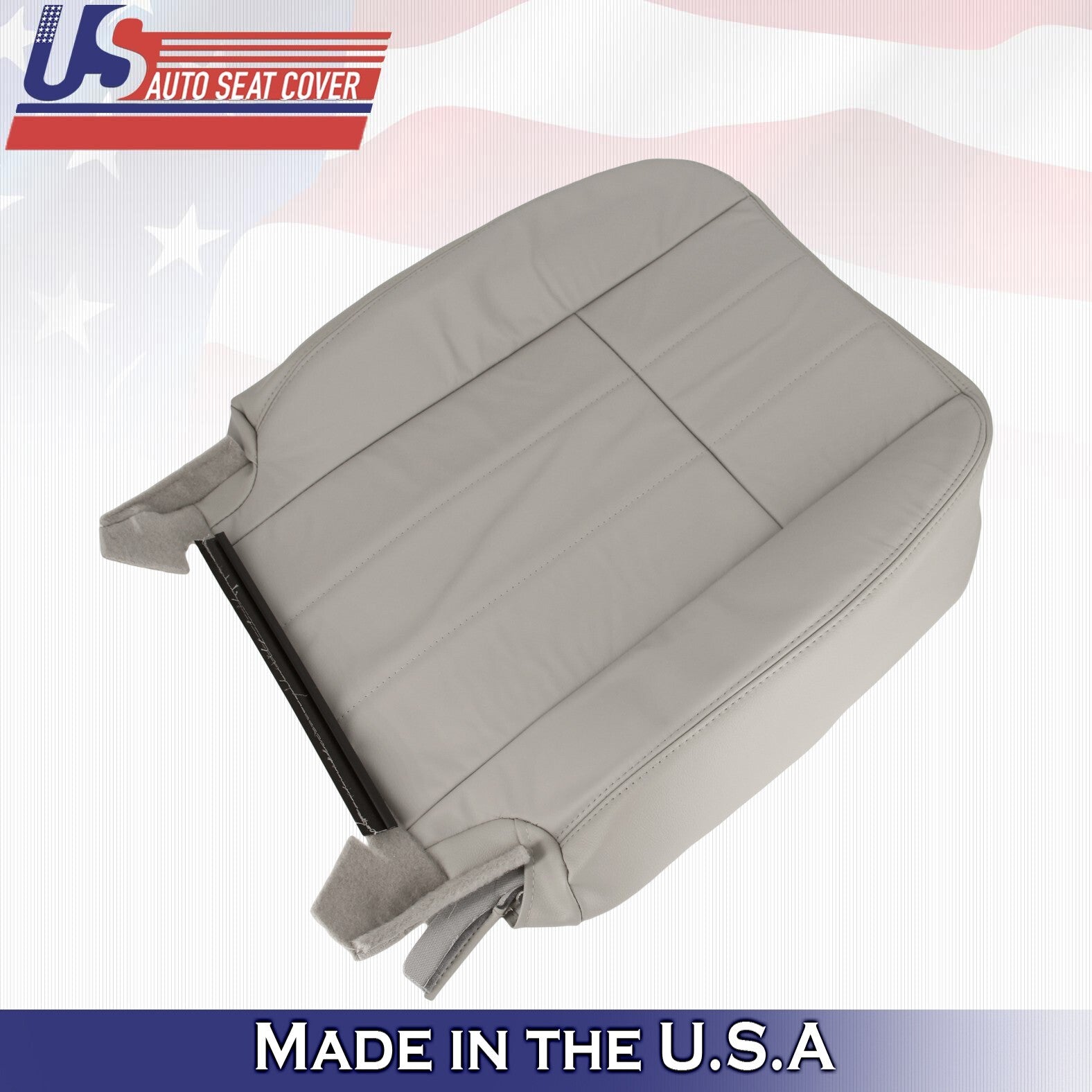 2003 2004 For Mercury Grand Marquis Front Passenger Top Leather Seat Cover Gray