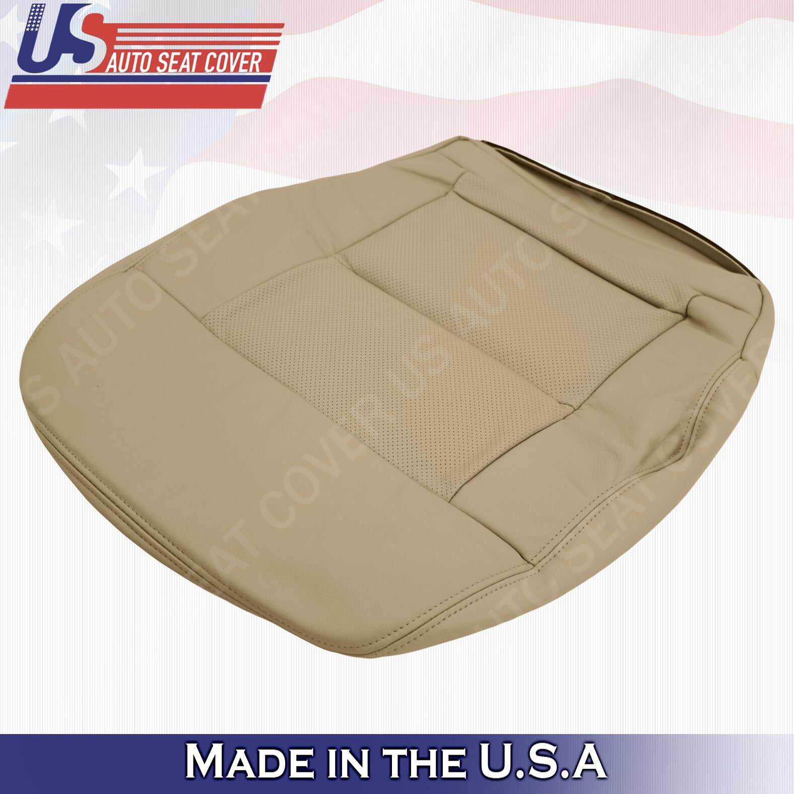 For 2010 2011 2012 2013 Mercedes Benz E-Class Passenger Bottom Leather Cover Tan