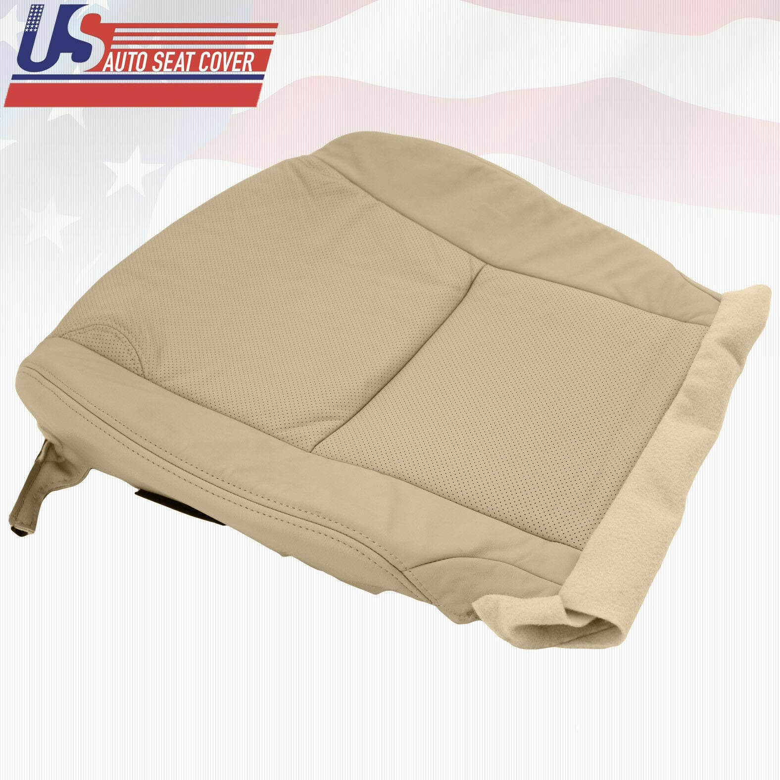 PASSENGER Bottom Leather Perforated Seat Cover TAN For 2006 2007 Lexus GS350