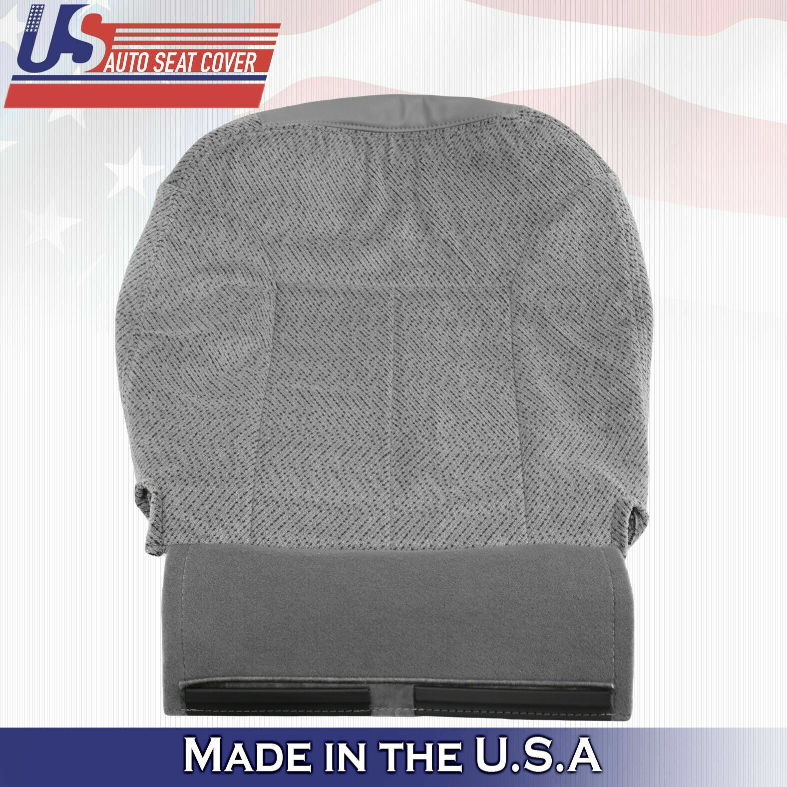 1995 to 1999 For Chevy Suburban 2 Tops 2 Bottoms 2 Armrest Cloth Seat Cover Gray