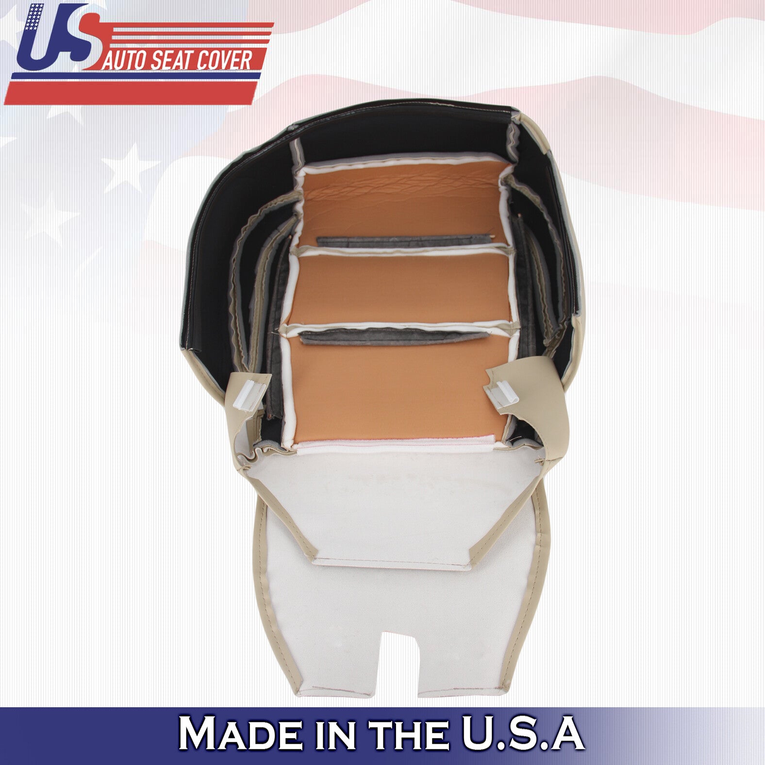2004 - 2010 For Infinity QX56 Passenger Side Bottom Leather Seat Cover in Tan