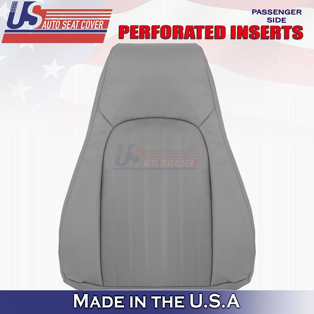 1997 to 2002 For Chevy Camaro Passenger Bottom&Top Perforated Leather Cover Gray