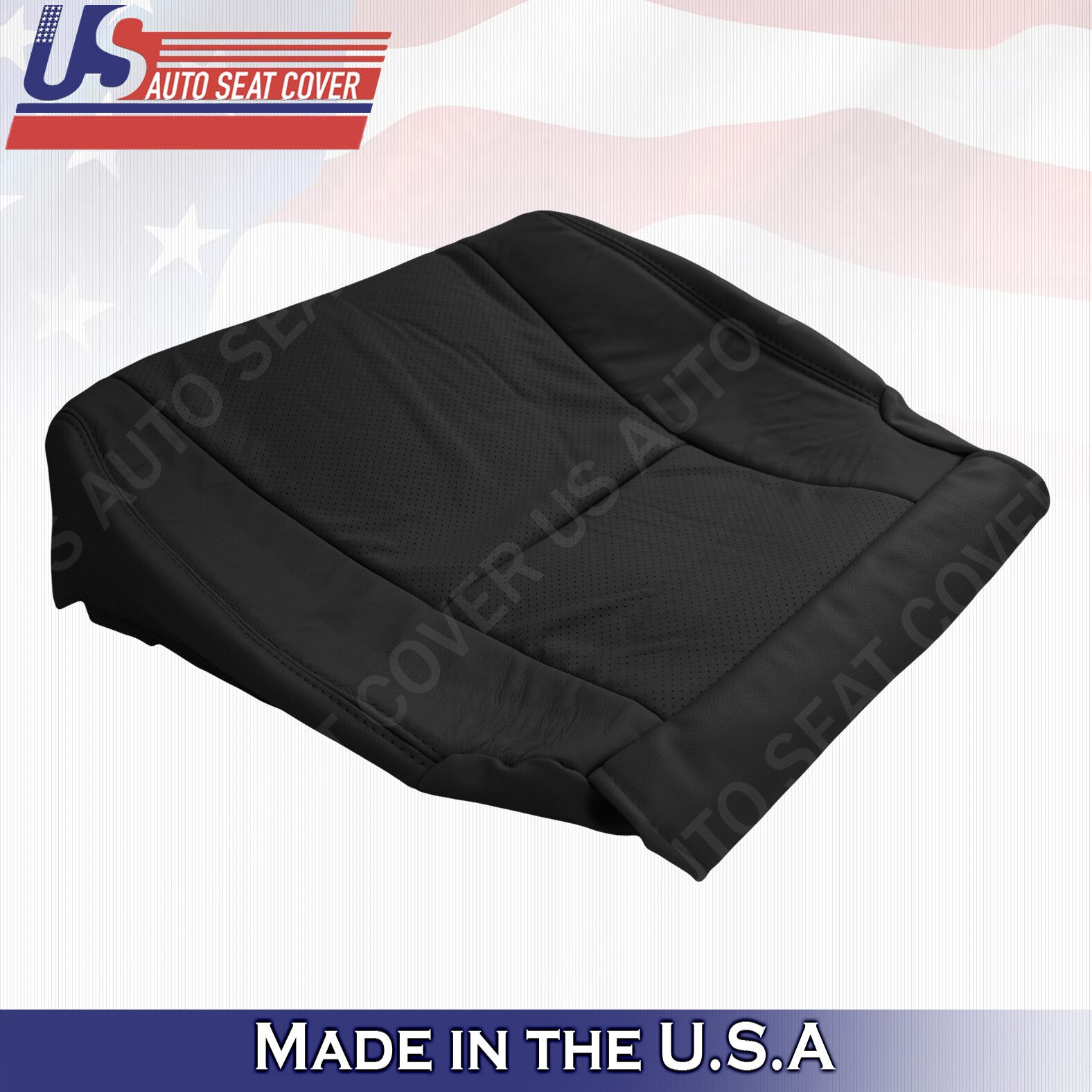 For 2007 2008 2009 Lexus LS460 Passenger Bottom Perforated Leather Cover Black