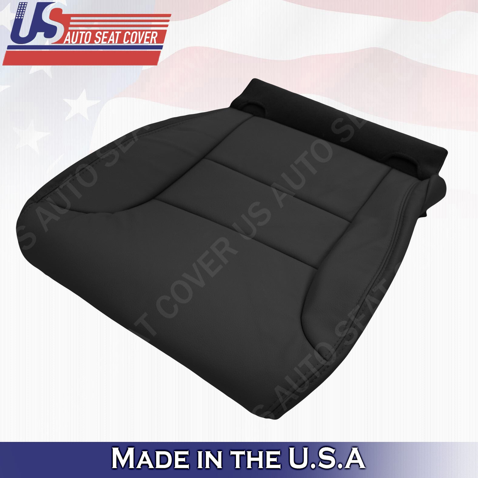 Passenger Bottom Leather Seat Cover Black 2005 to 2010 Fits Honda Odyssey Van