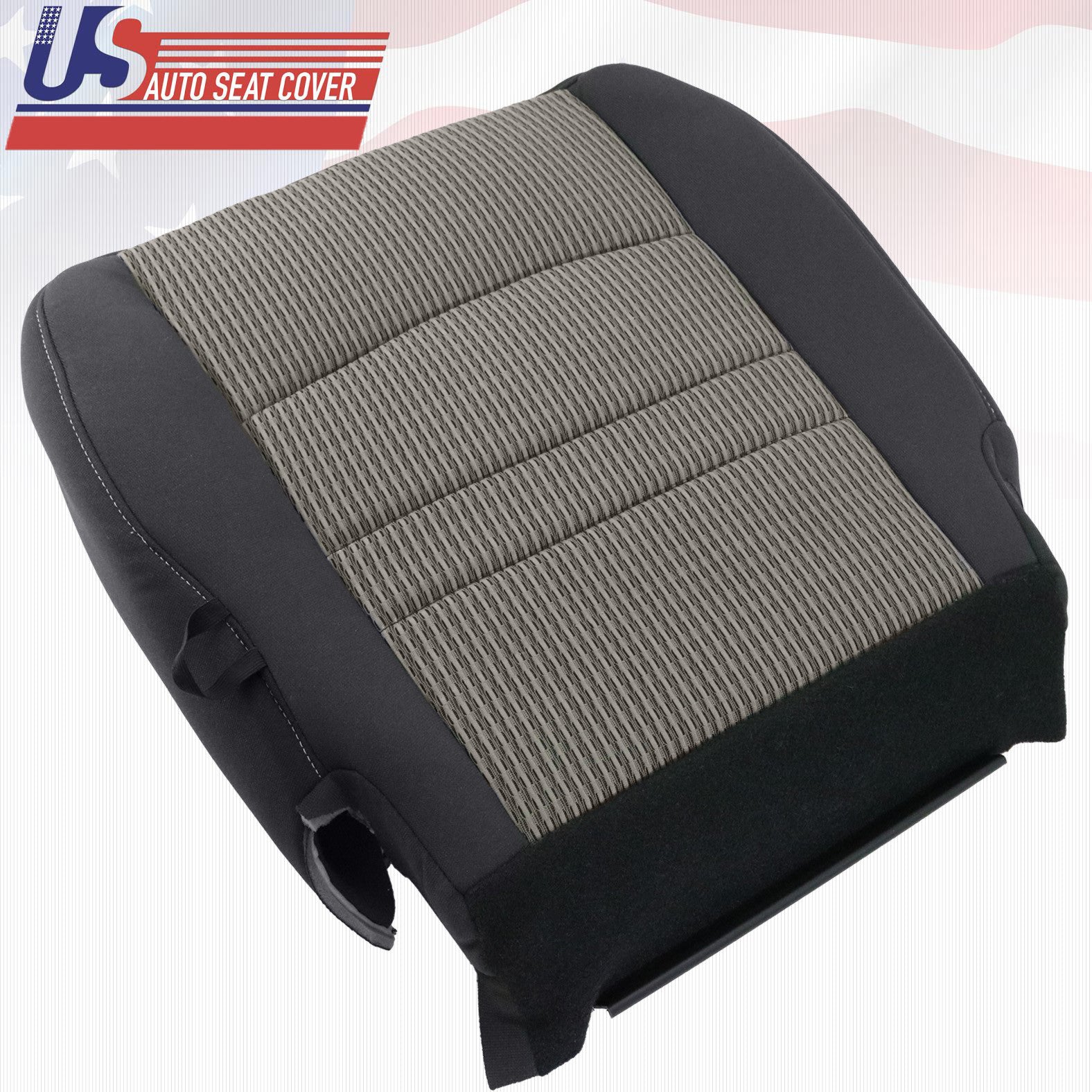 2011 2012 Fits Dodge Ram 1500 2500 SLT Passenger CLOTH Seat Cover Gray/Black