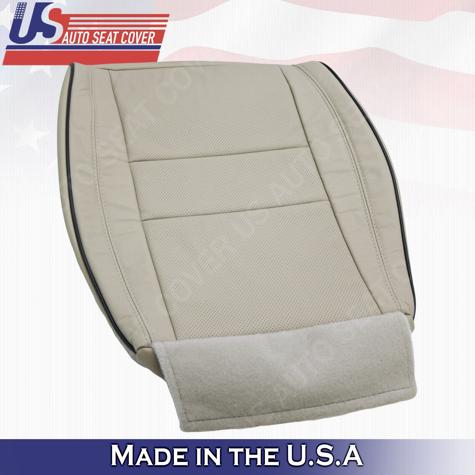 2011 to 2020 DRIVER Bottom Leather Cover in Tan For Jeep Grand Cherokee Overland