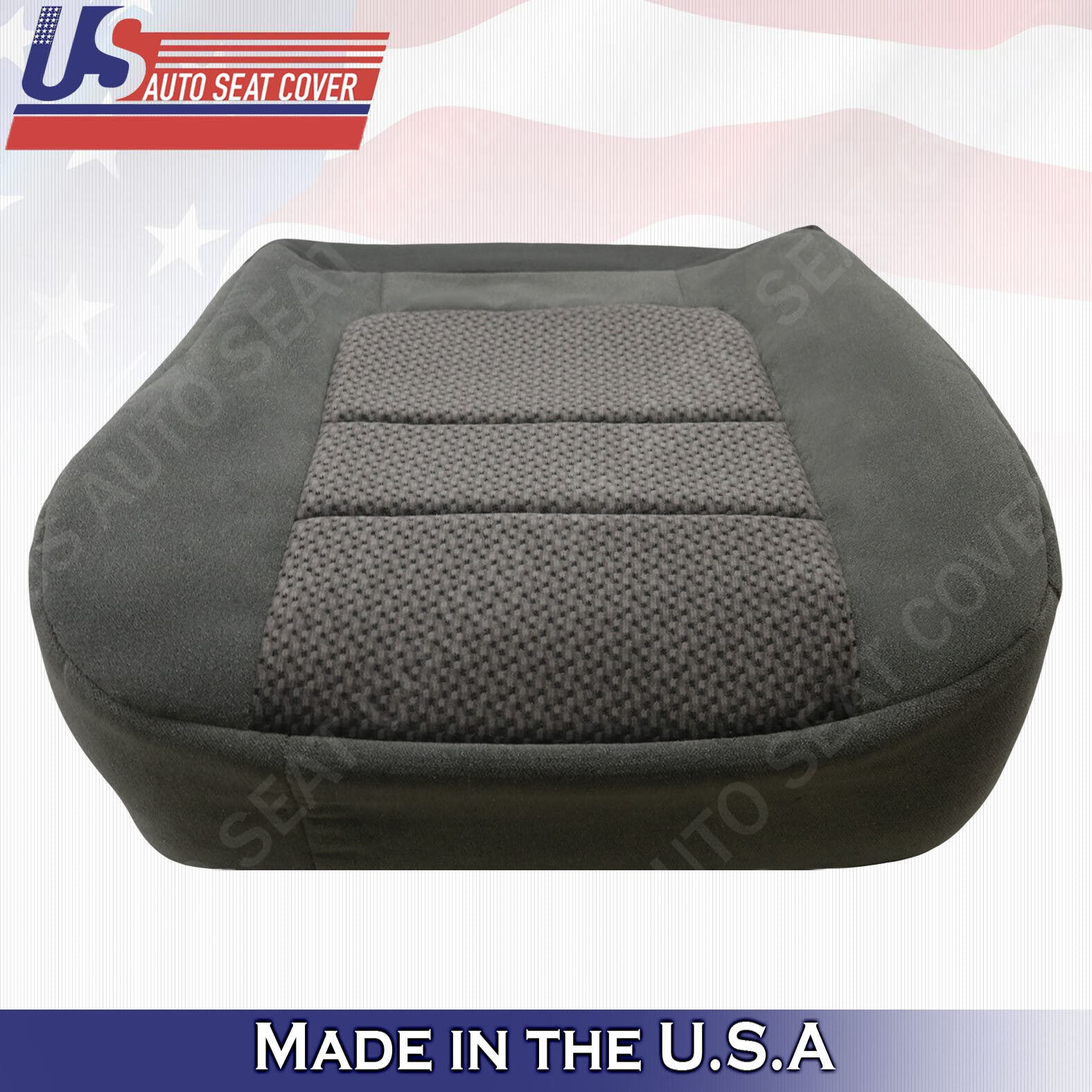 2001 Ford F-250 F-350 F-450 XLT Front Passenger Bottom Cloth Seat Cover Gray