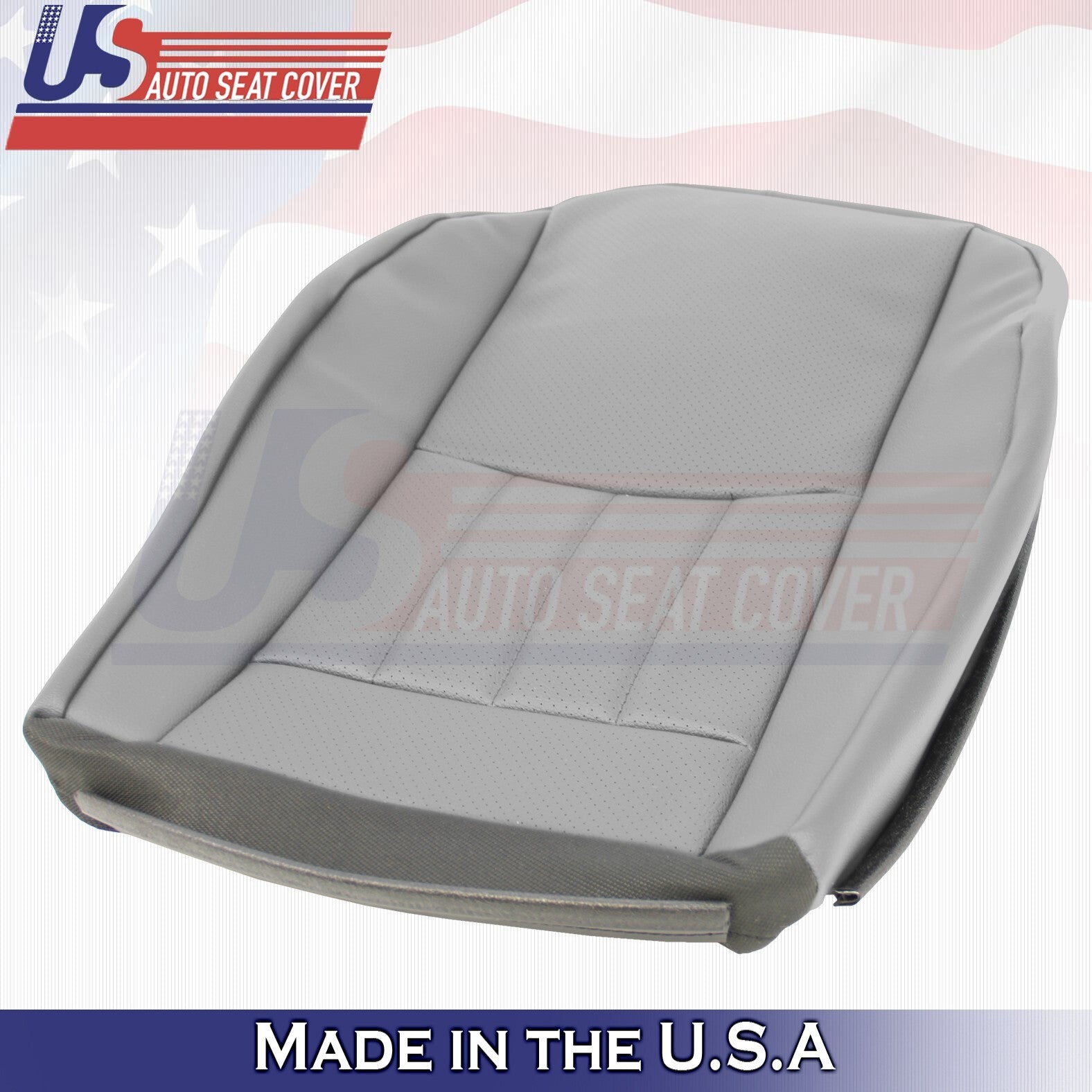2006, 2007 For Mercedes Benz C280 Driver Bottom Leather Seat Cover Gray