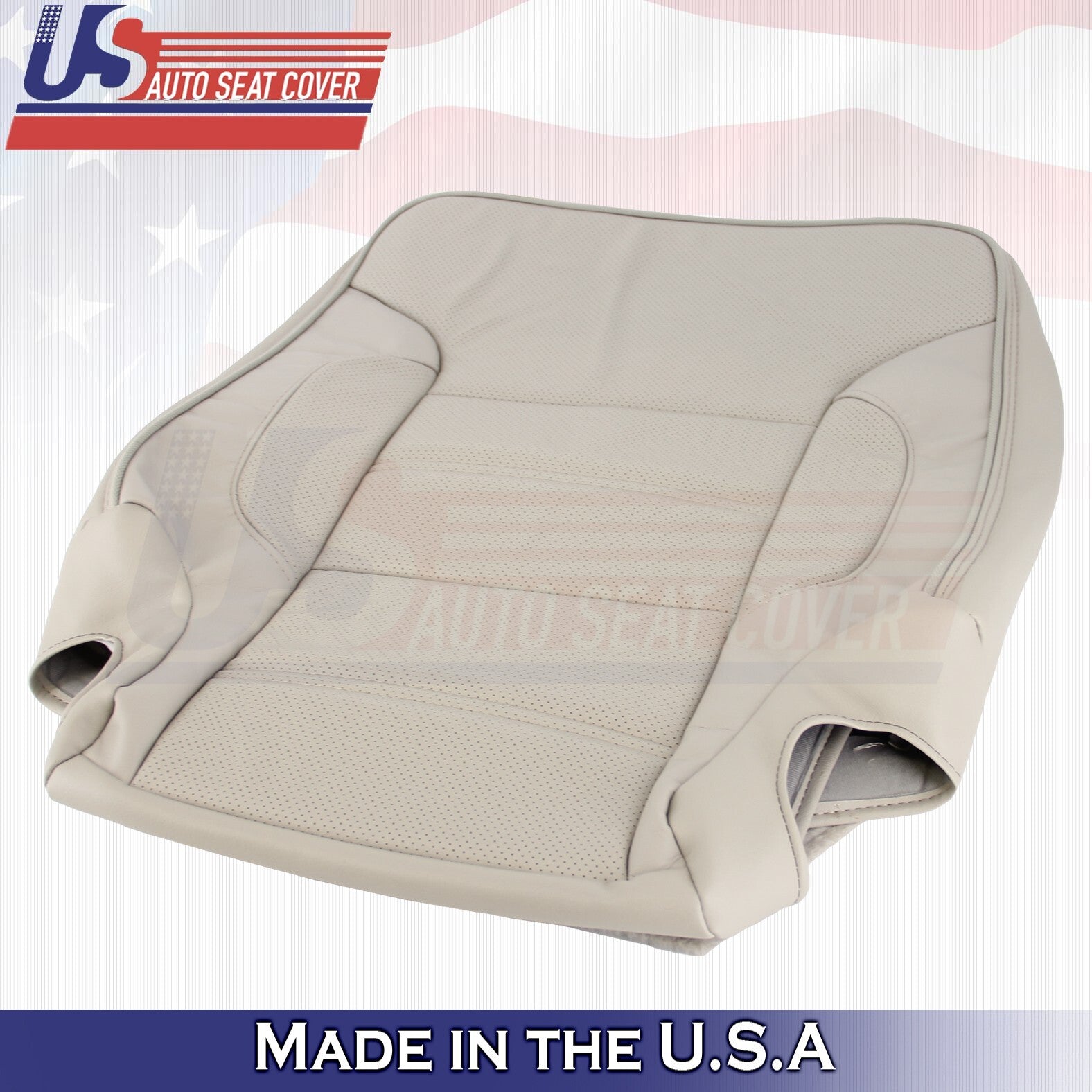 2014 to 2019 For GMC Yukon Denali 2nd Row Driver Top Leather Cover Shale Tan