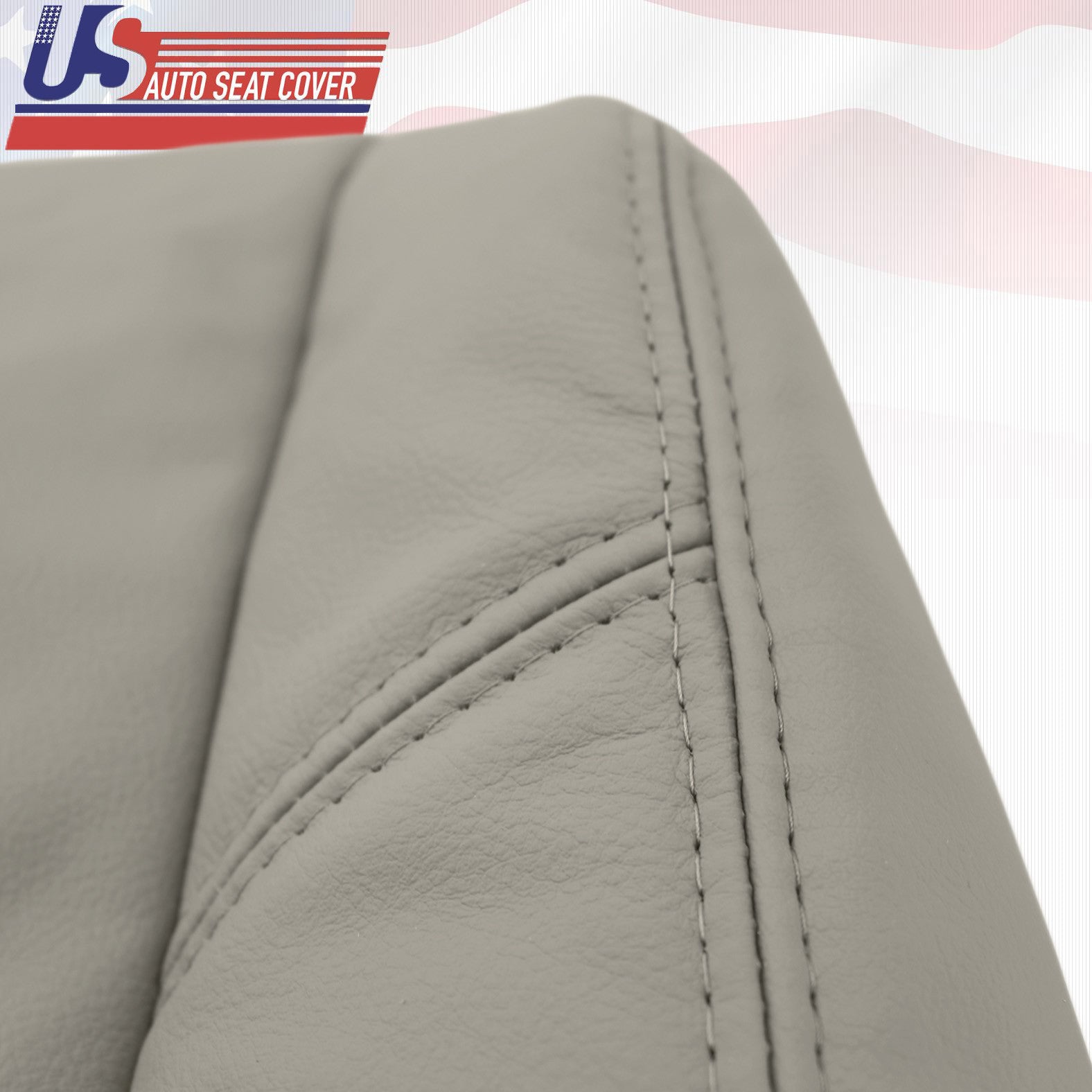 Driver Upper Leather Seat Cover Gray Fit for 2005 To 2006 TOYOTA TUNDRA SEQUOIA