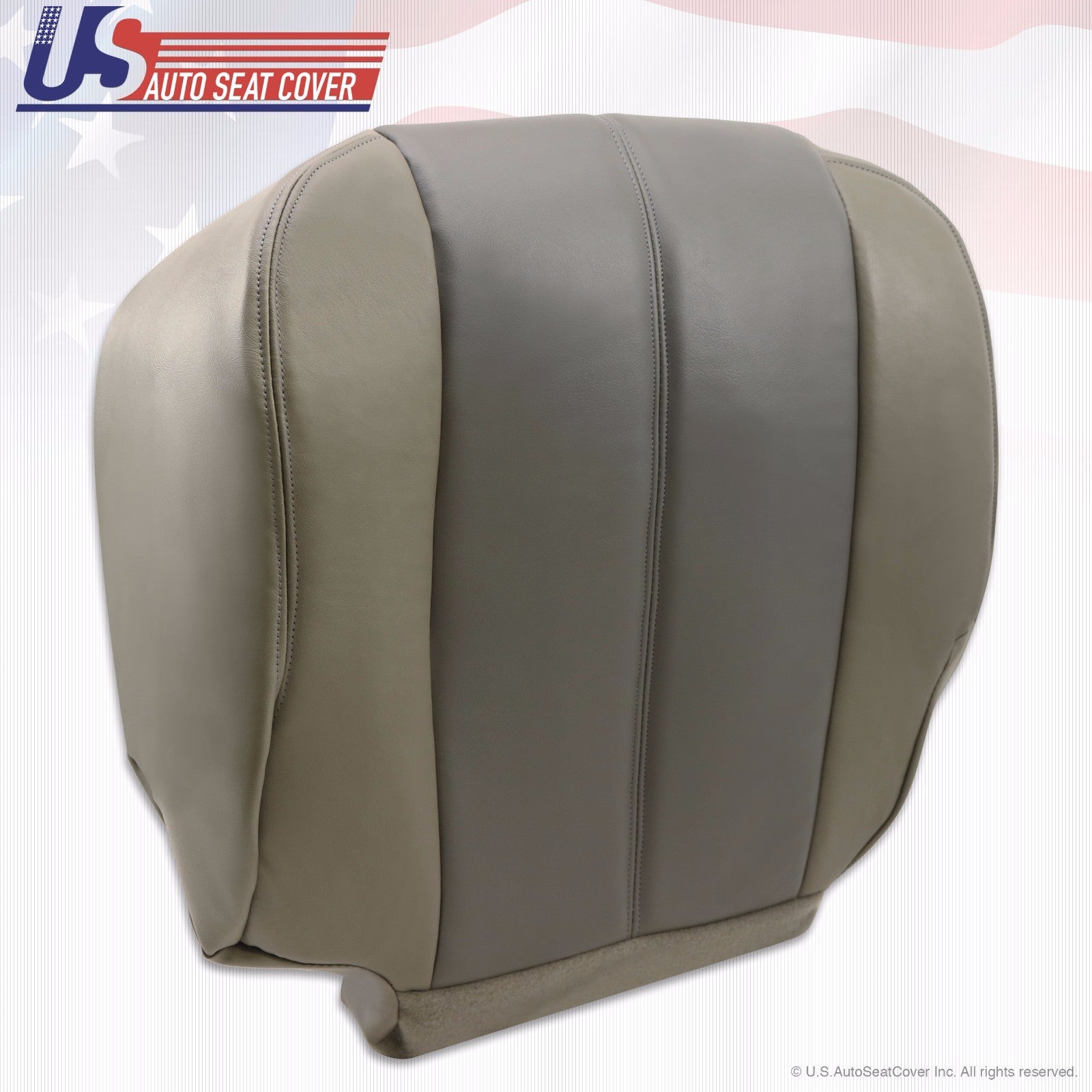 2001 2002 Fits GMC Yukon Denali Driver Bottom Leather Seat Cover 2-Tone GRAY