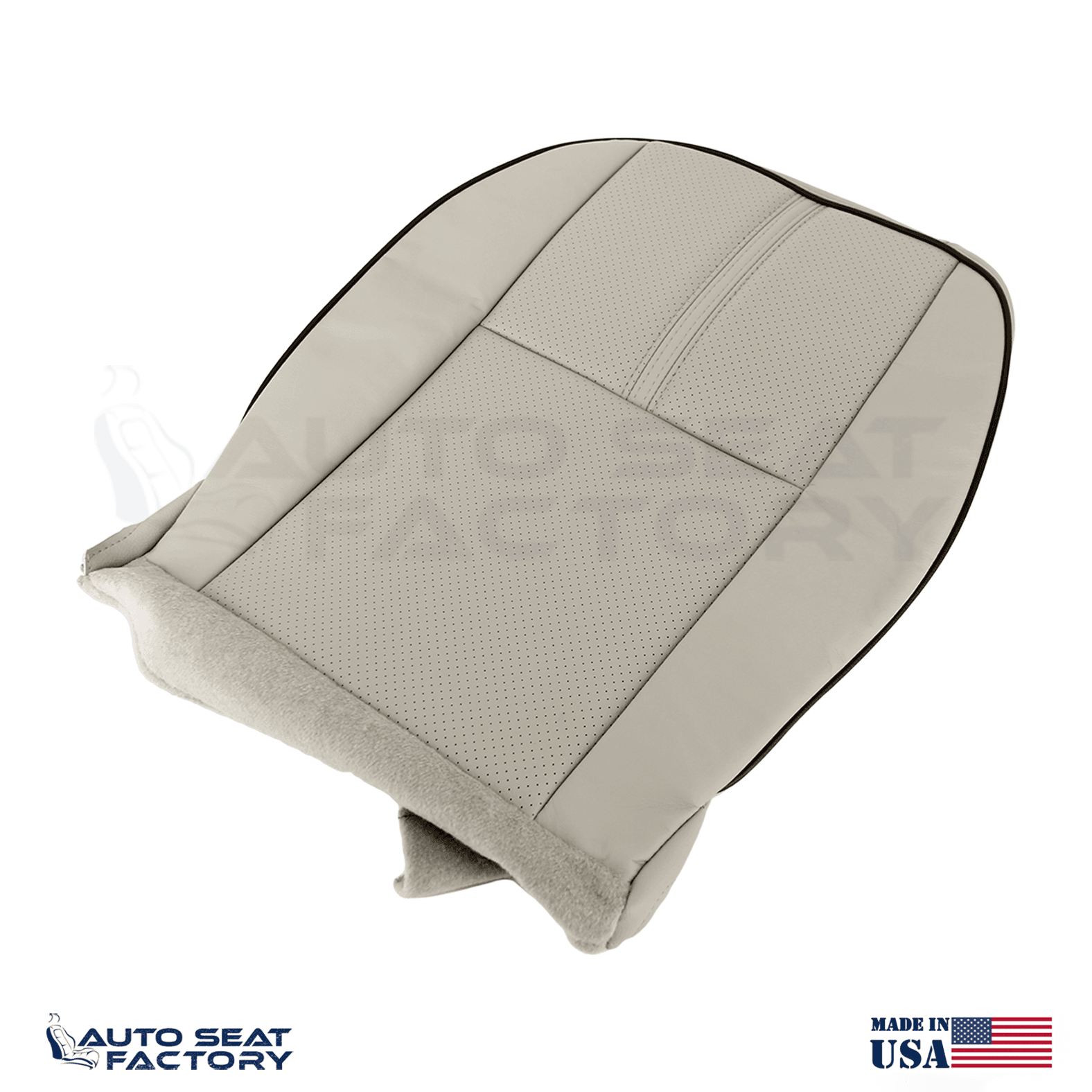 Fits 2010 - 2012 Lincoln MKZ Perforated PASSENGER Bottom Tan Seat Cover