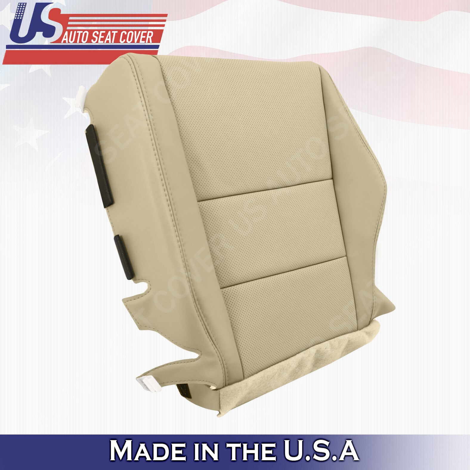 For 2007 - 2012 Acura RDX Driver Bottom Replacement Leather Seat Cover in TAN