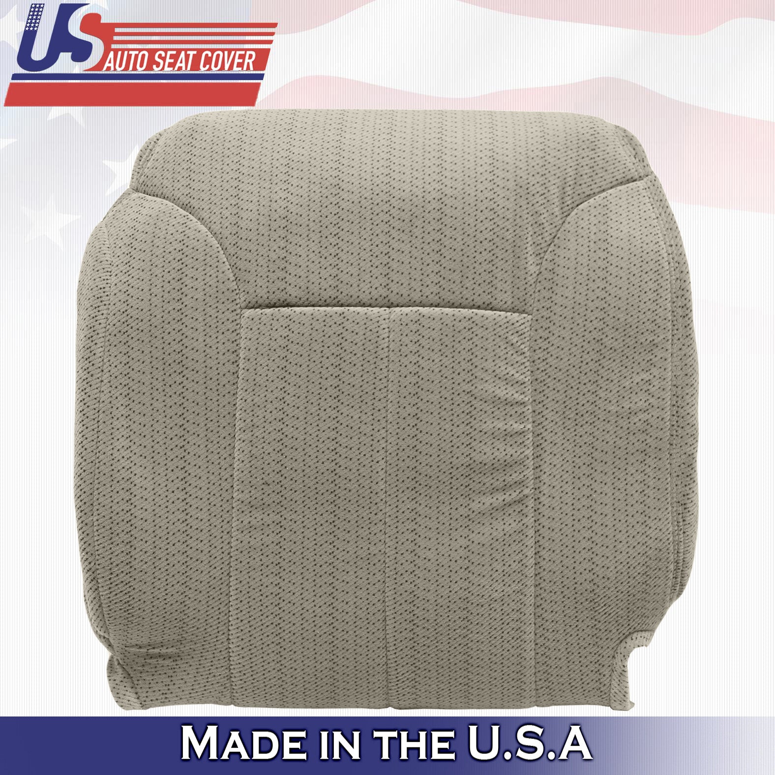 1995 to 1999 For Chevy Silverado Passenger Top Cloth Seat Cover in Neutral Tan