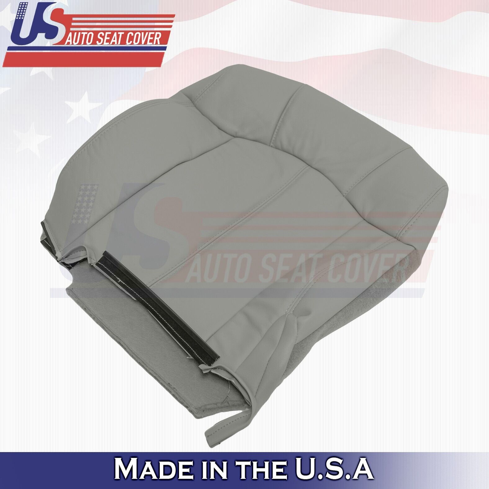 1999 2000 2001 2002 Fits Chevy Tahoe 2nd Row Passenger Top Leather Cover Gray