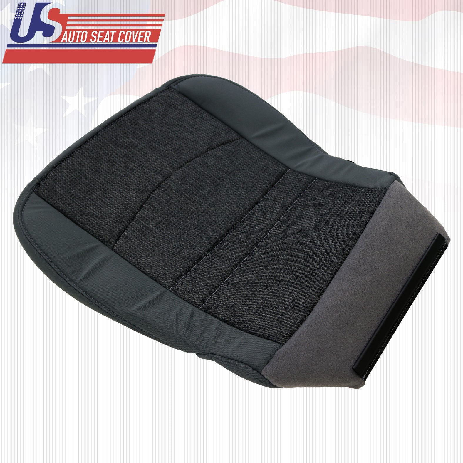 2013 to 2018 Fits Dodge Ram SLT Outdoorsman Driver Bottom Cloth Seat Cover Gray