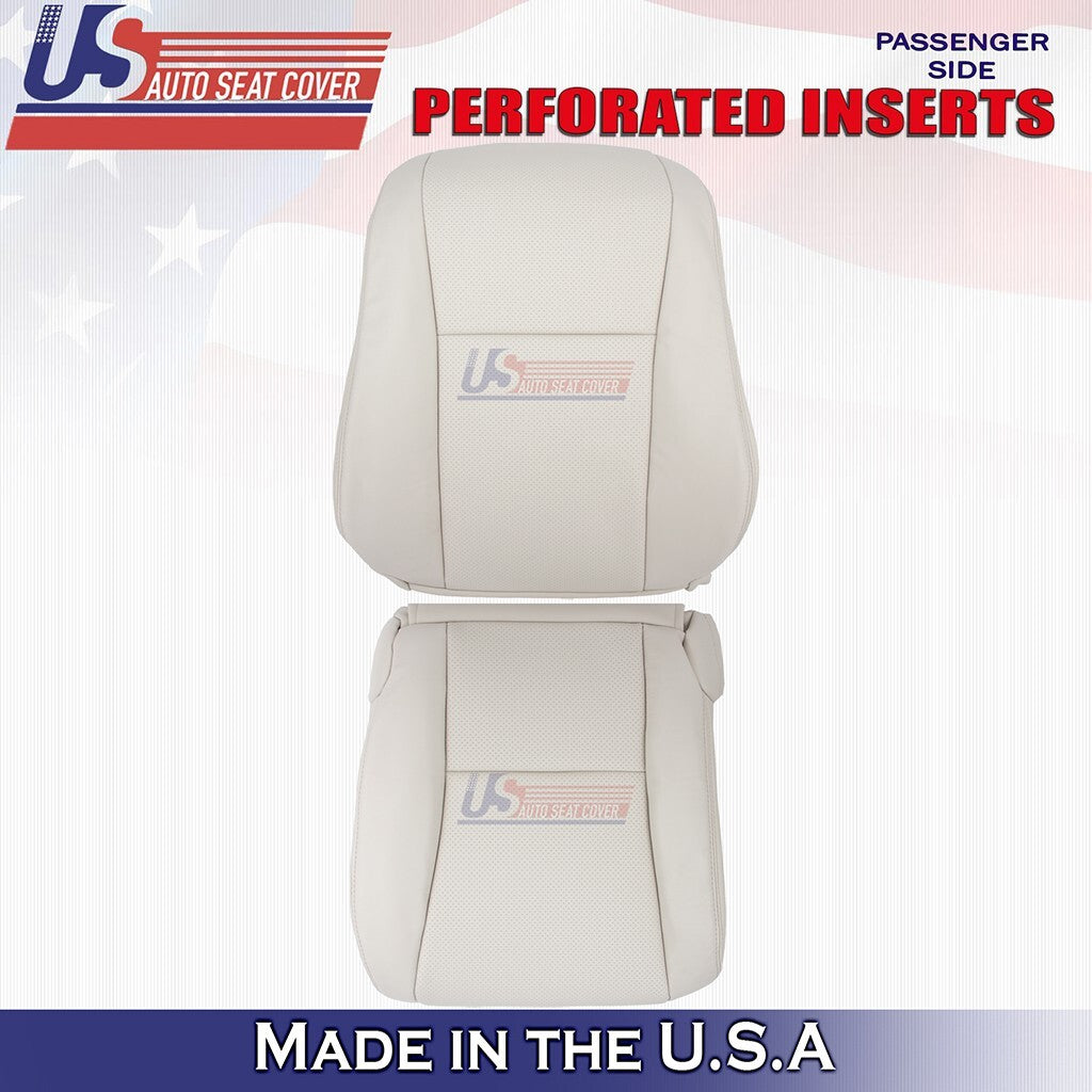 2007 to 2012 Fits Lexus LS600h Passenger Bottom &Top Leather Cover Alabaster