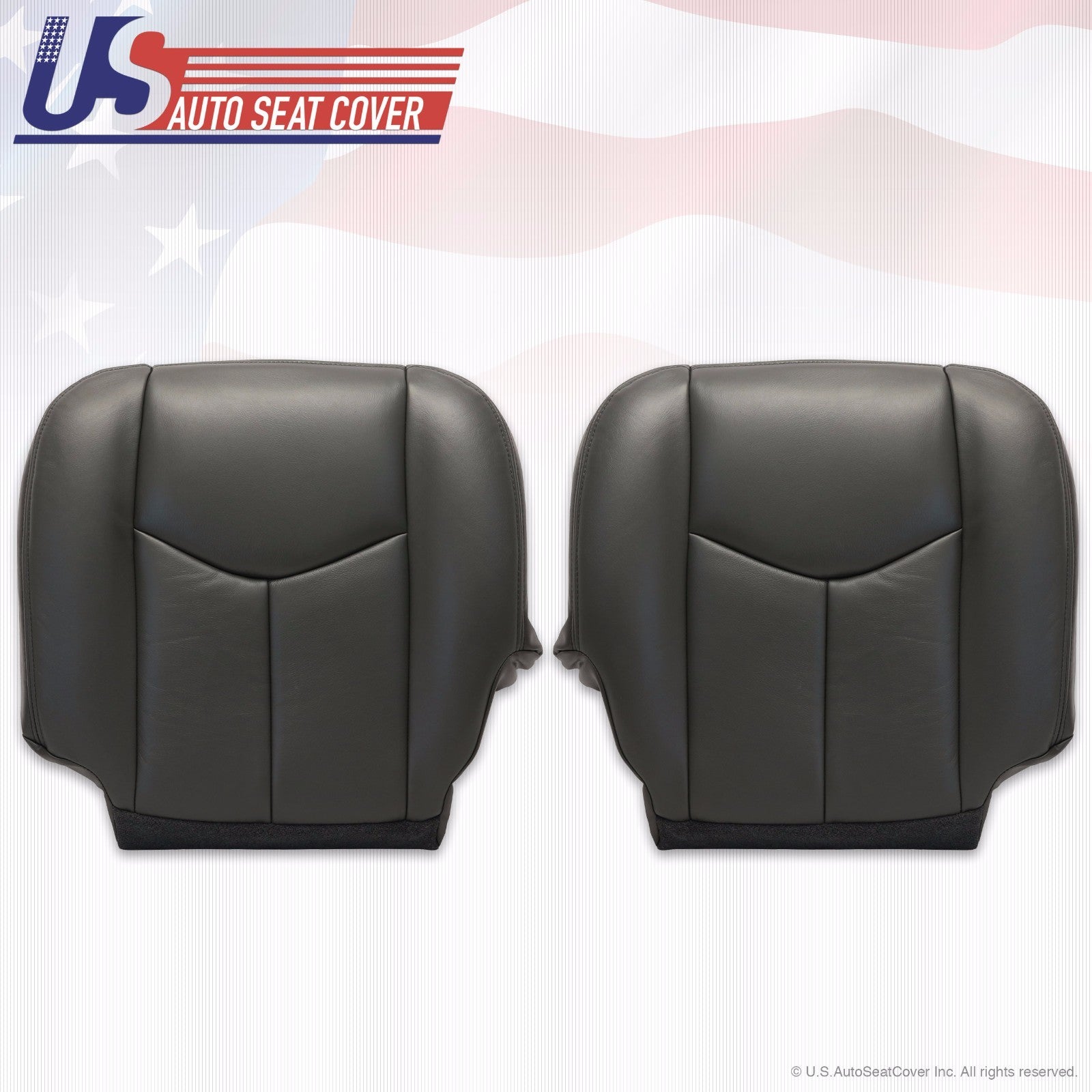 2003 To 06 GMC Sierra 1500 2500 3500 HD Upholstery leather seat-cover Dark-Gray