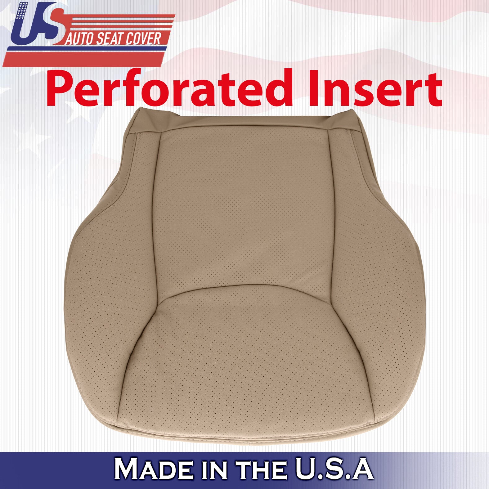 2000 to 2002 Mercedes Benz S Class Driver & Passenger Bottom Leather Covers Tan