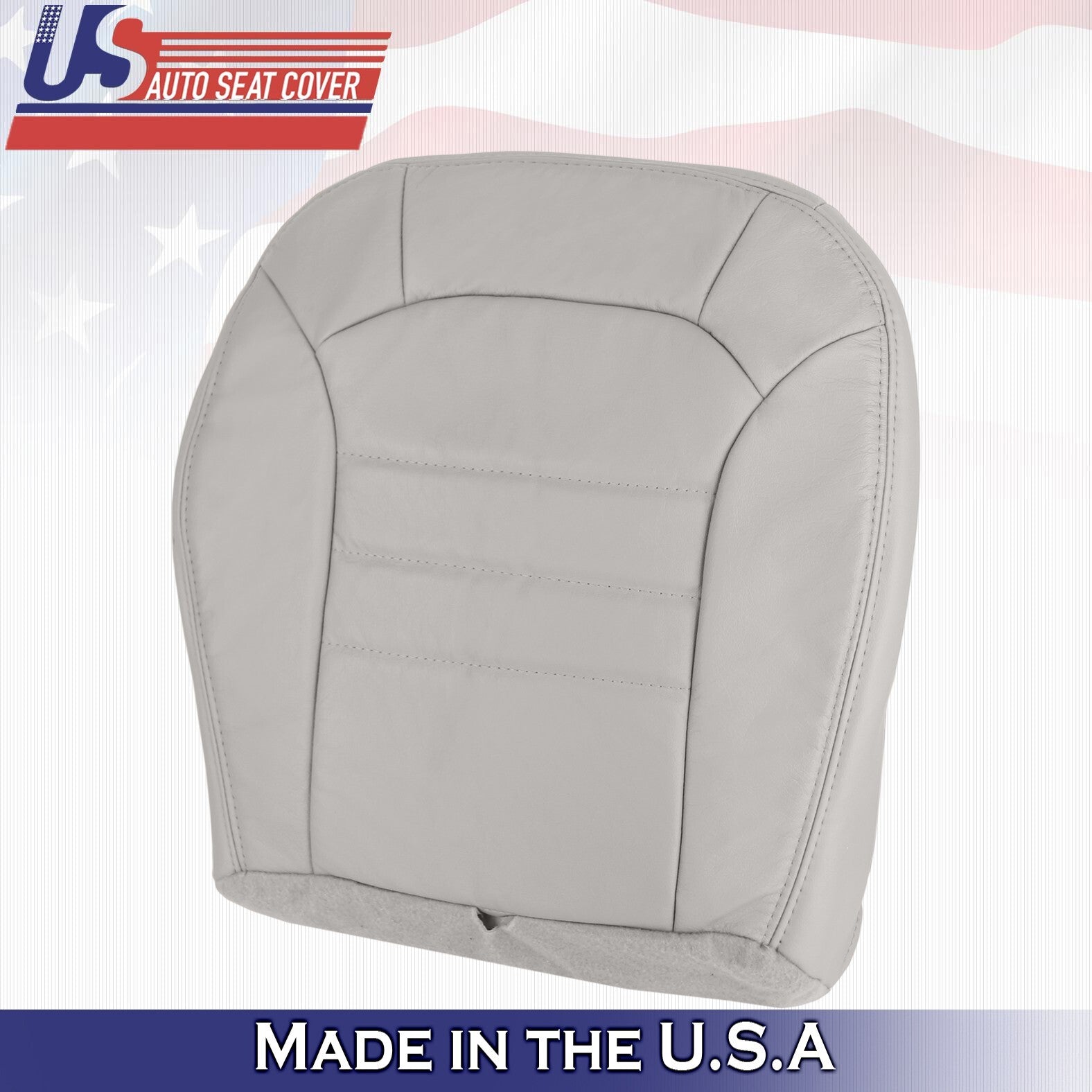 2002 to 2004 Fits Jeep Liberty Driver Passenger Bottom Leather Cover Light Taupe