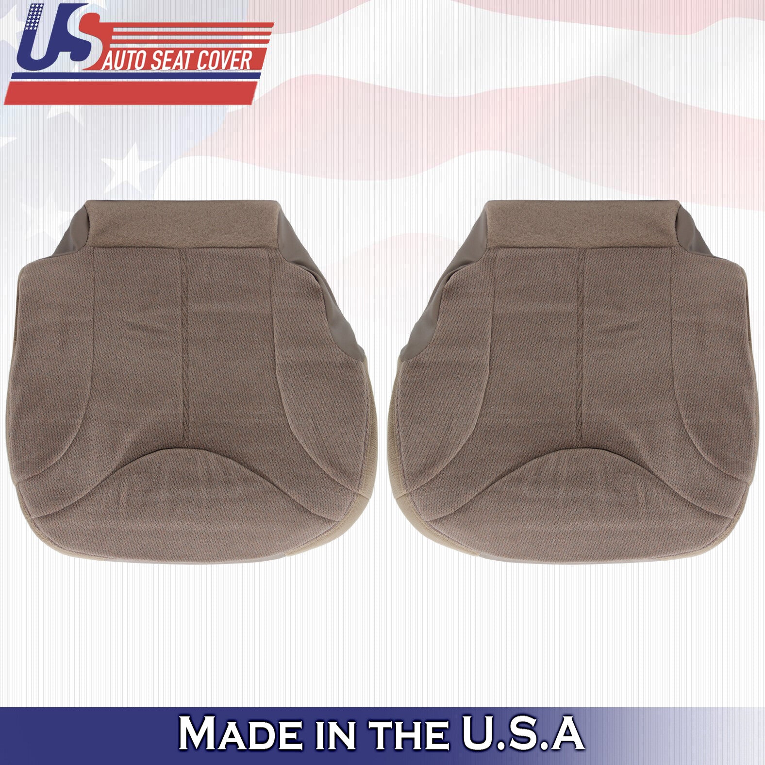 1999 For GMC Sierra 1500 2500 SLT SLE Driver Passenger Bottom Cloth Covers Tan