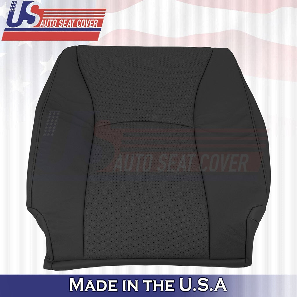 2004 to 2007 For Toyota Highlander Passenger Top & Bottom Leather Cover Black