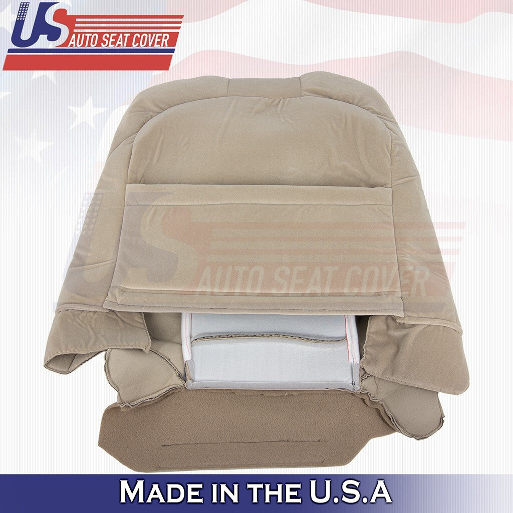 2003 Fits Ford F-150 Extended Cab Driver Top &Bottom Cloth Seat Cover Tan